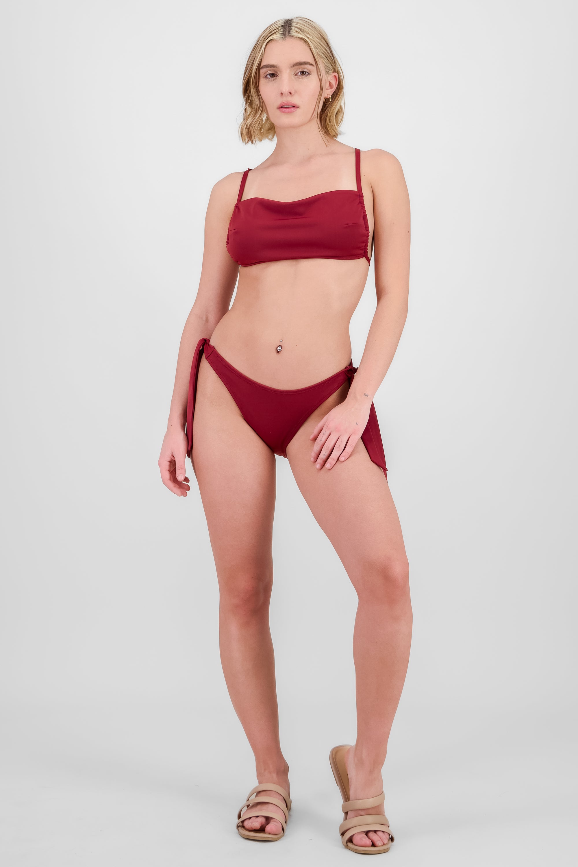 Straight Bikini Top BURGUNDY