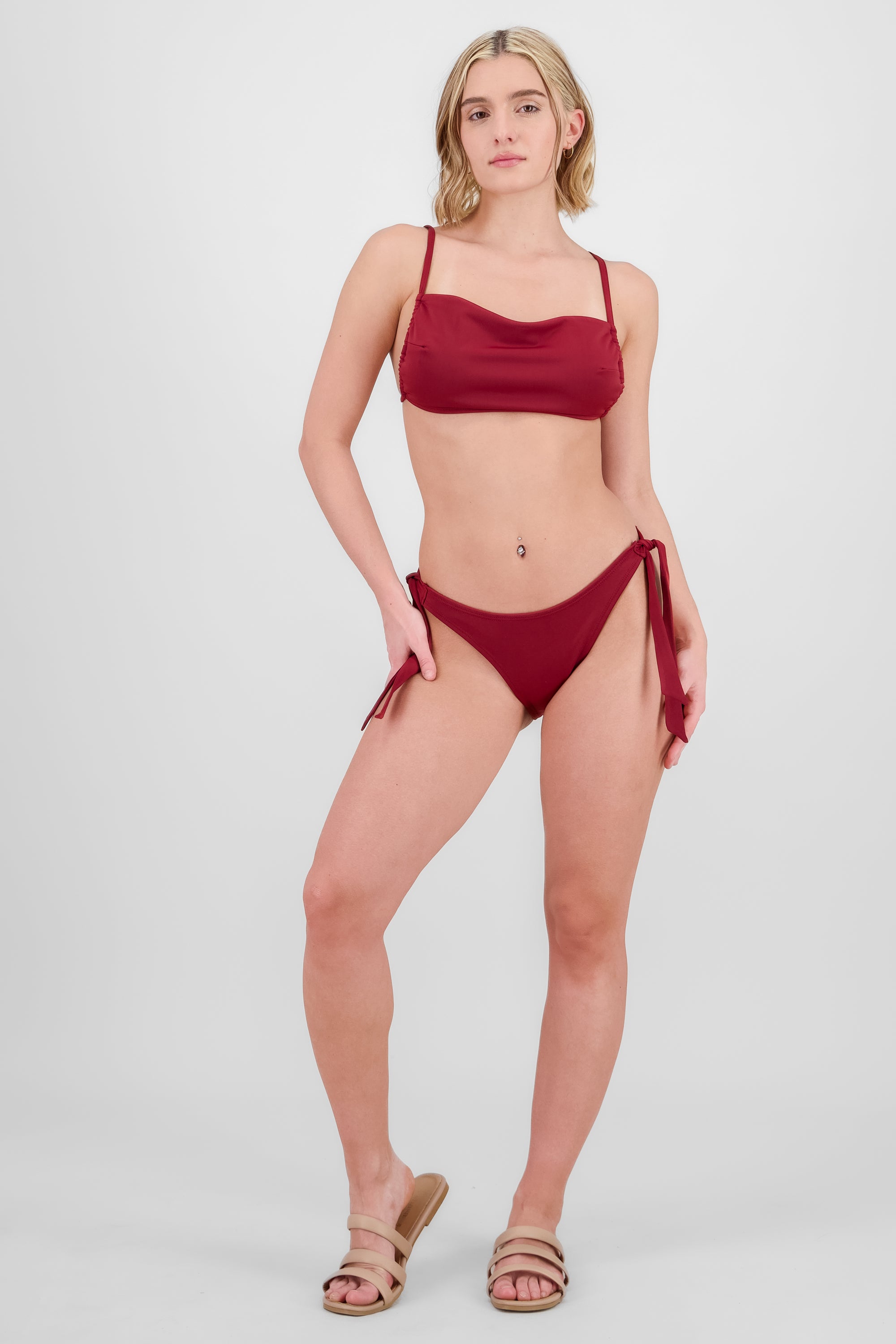 Straight Bikini Top BURGUNDY