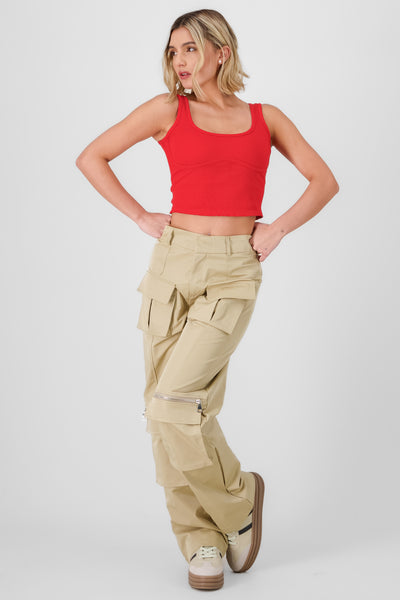 Straight Pants OLIVE