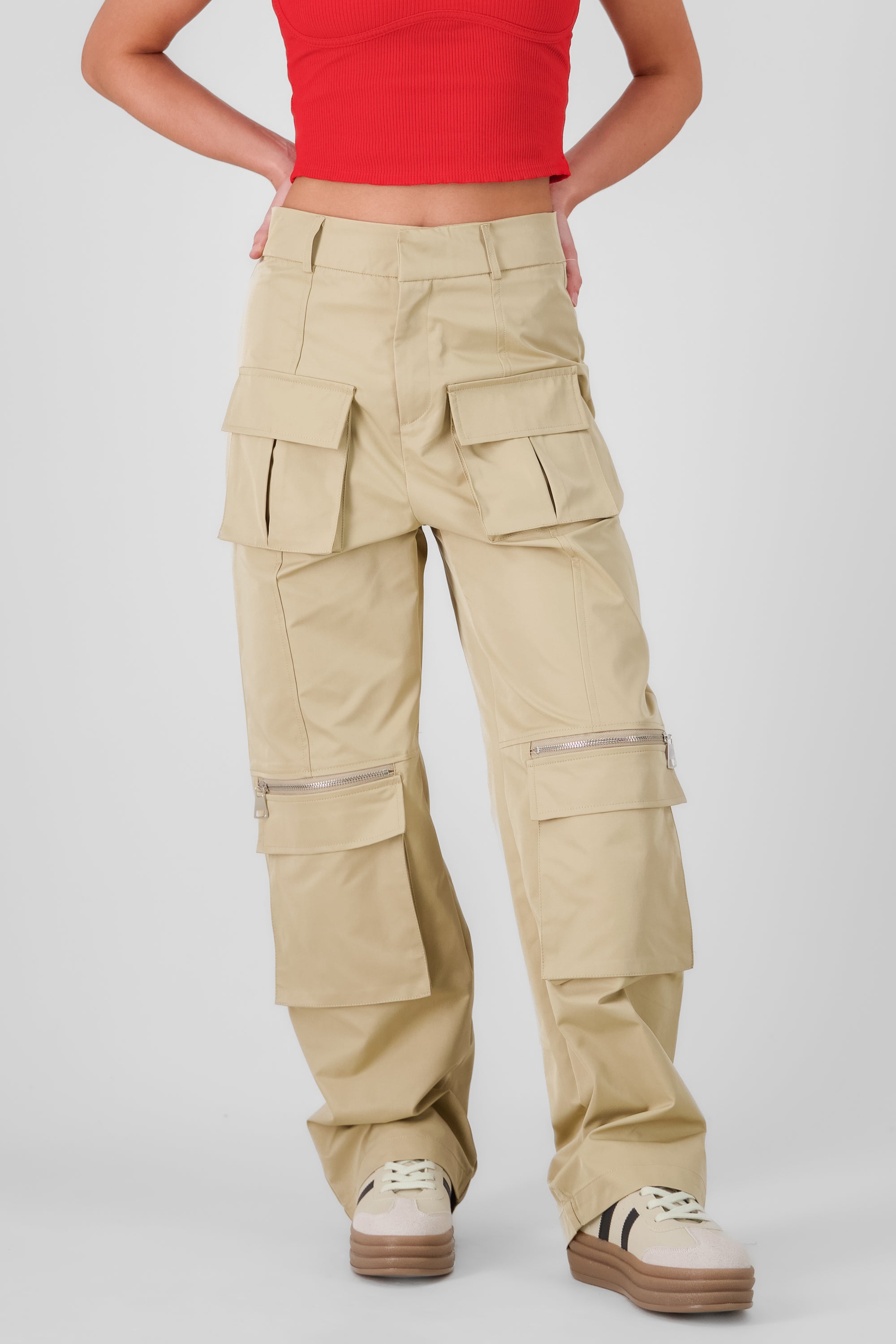 Straight Pants BEIGE