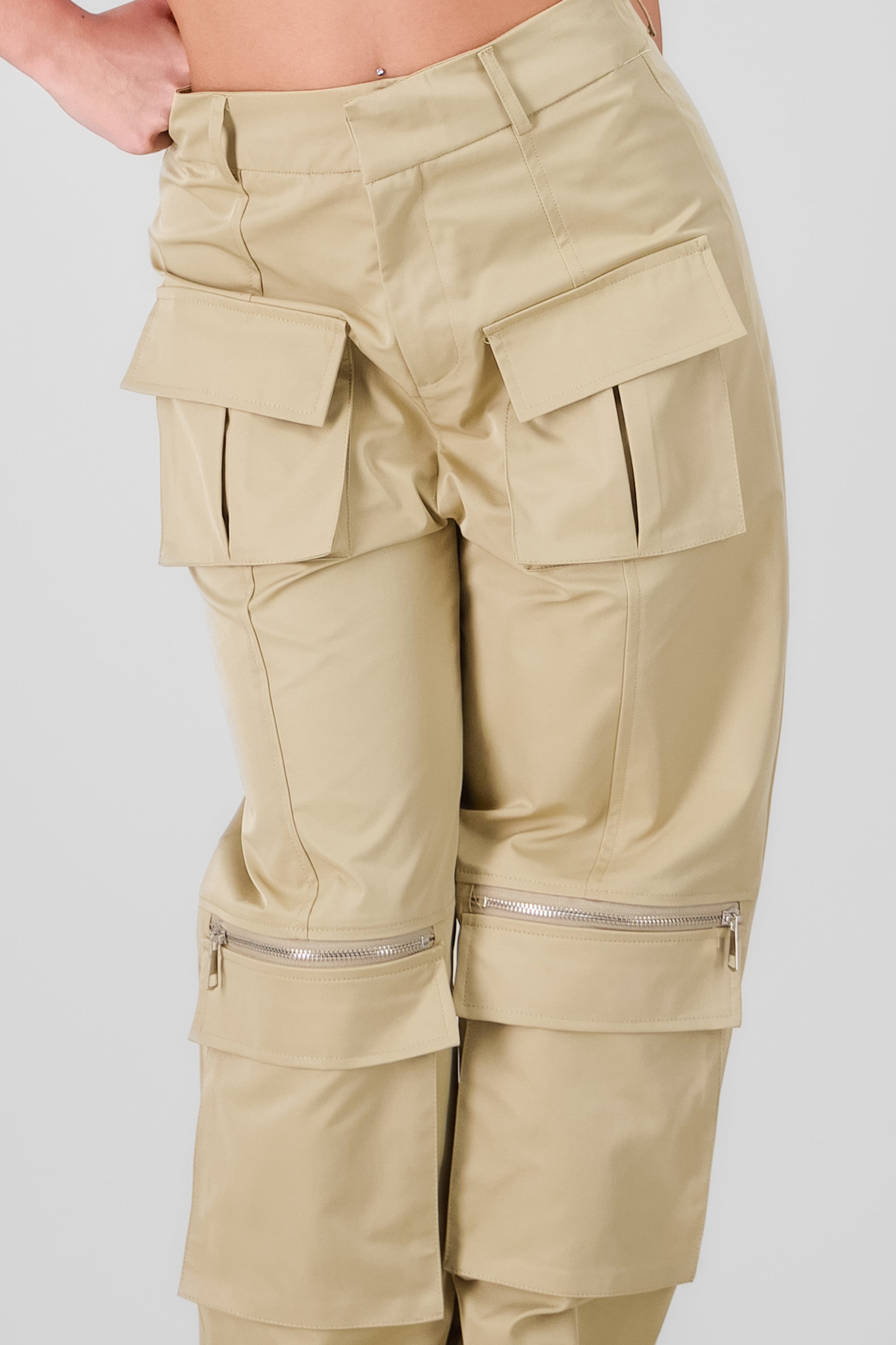 Straight Pants BEIGE