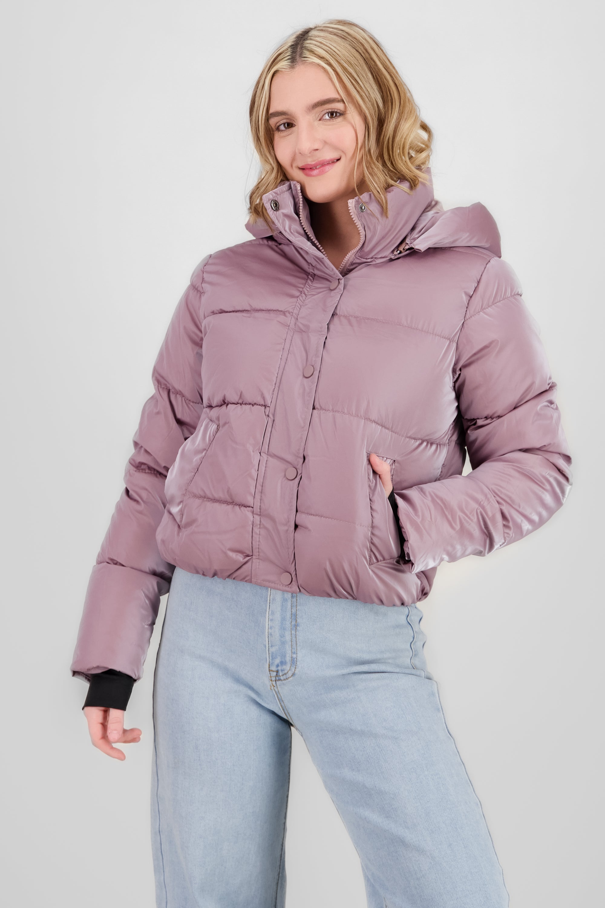 Quilted Shiny Jacket PINK