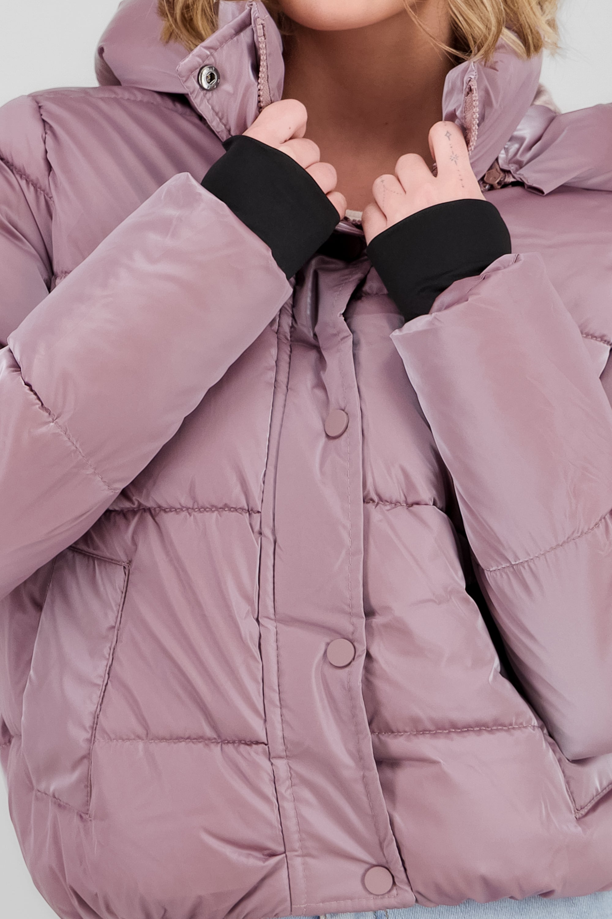 Quilted Shiny Jacket PINK