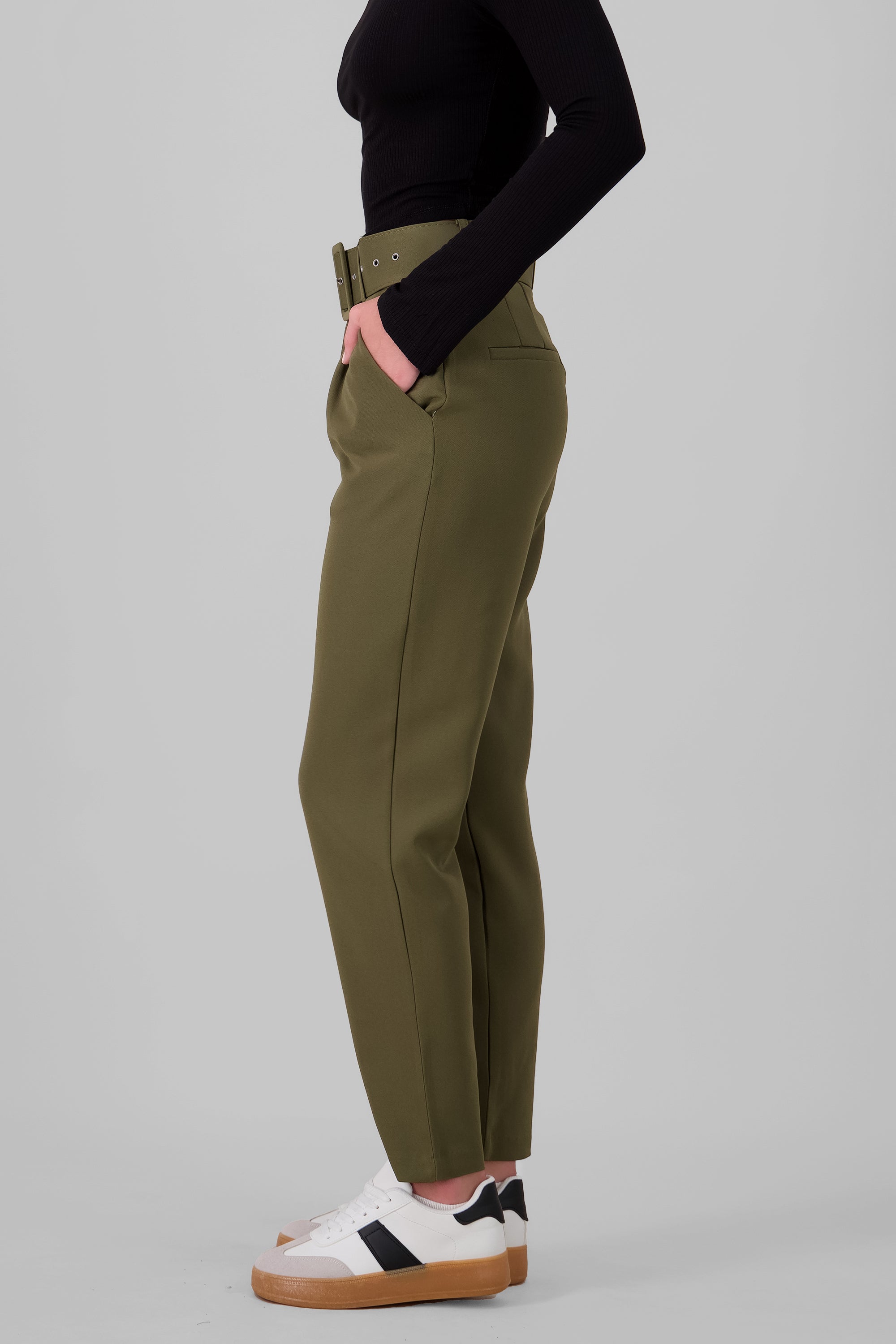 Straight Leg Pants OLIVE