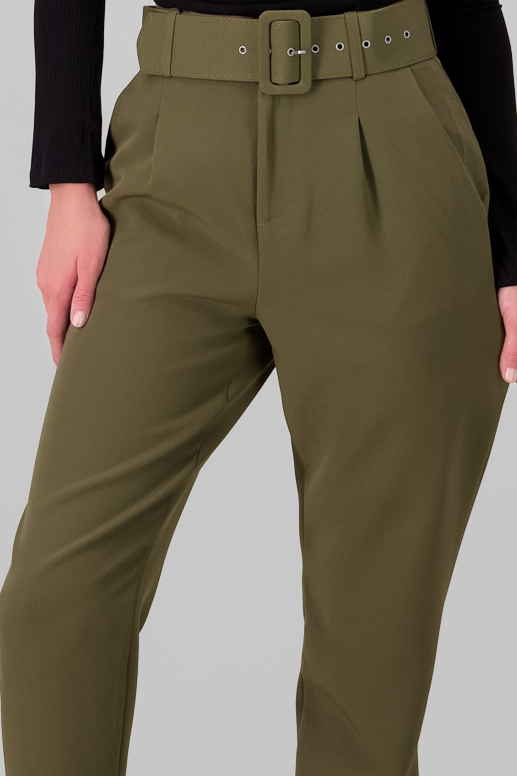 Straight Leg Pants OLIVE