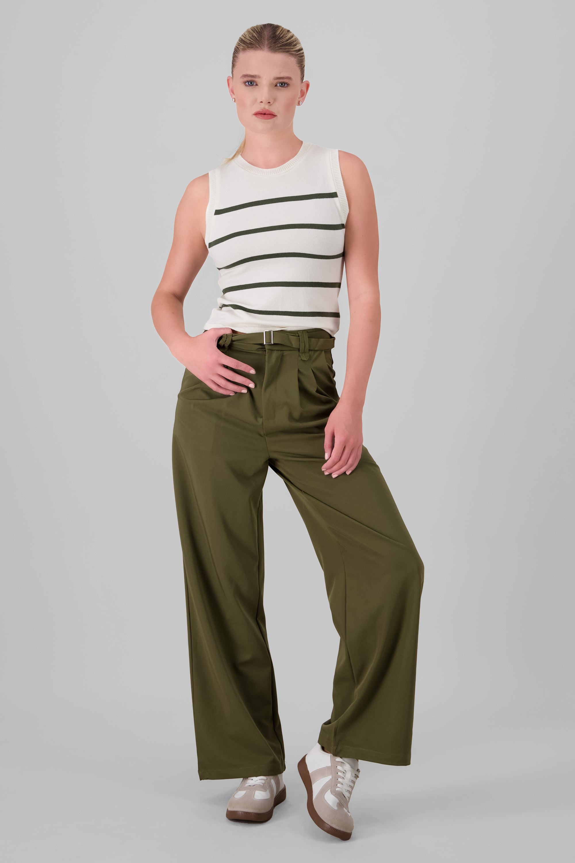 Wide Leg Pants OLIVE