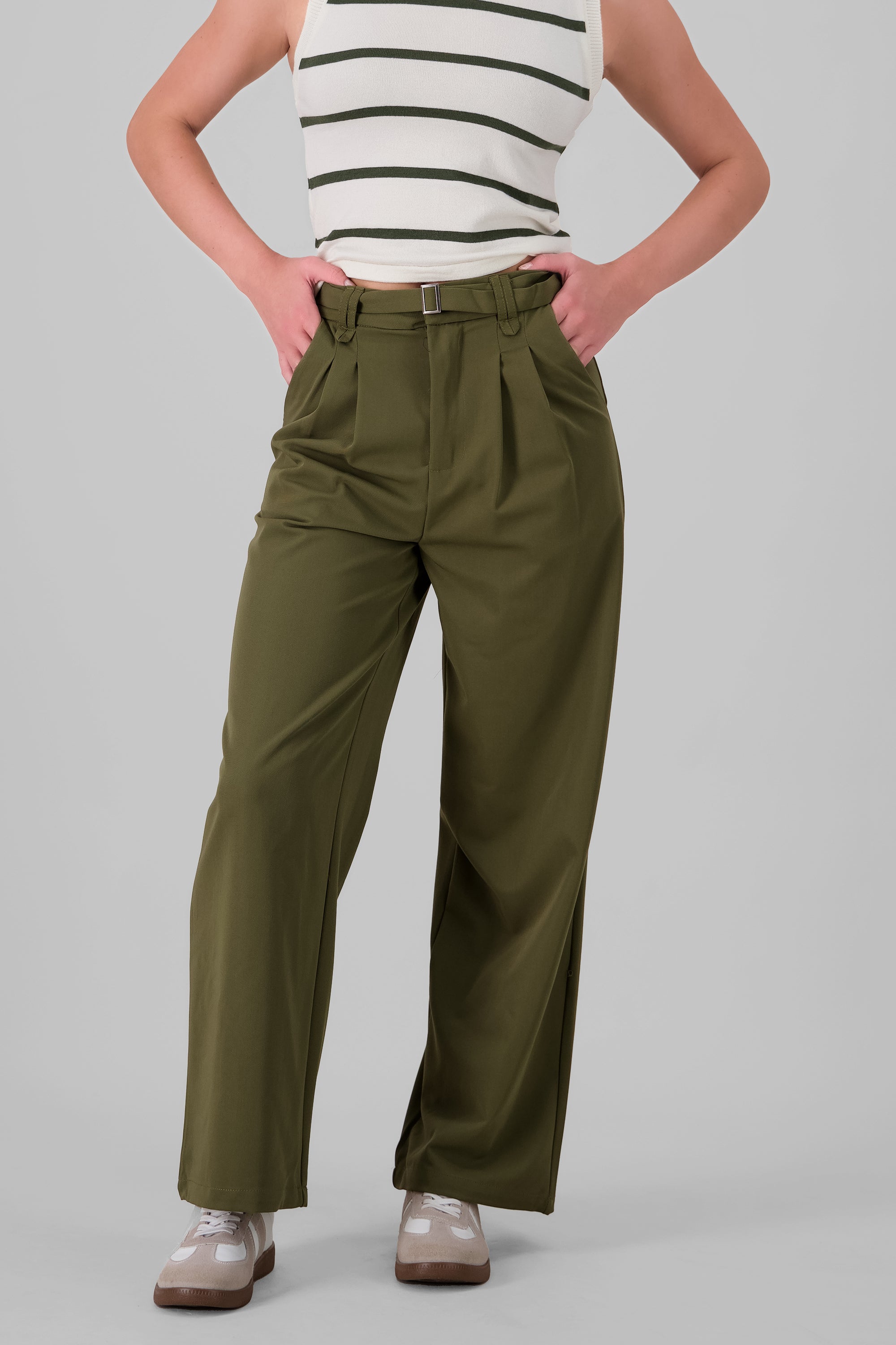 Wide Leg Pants OLIVE