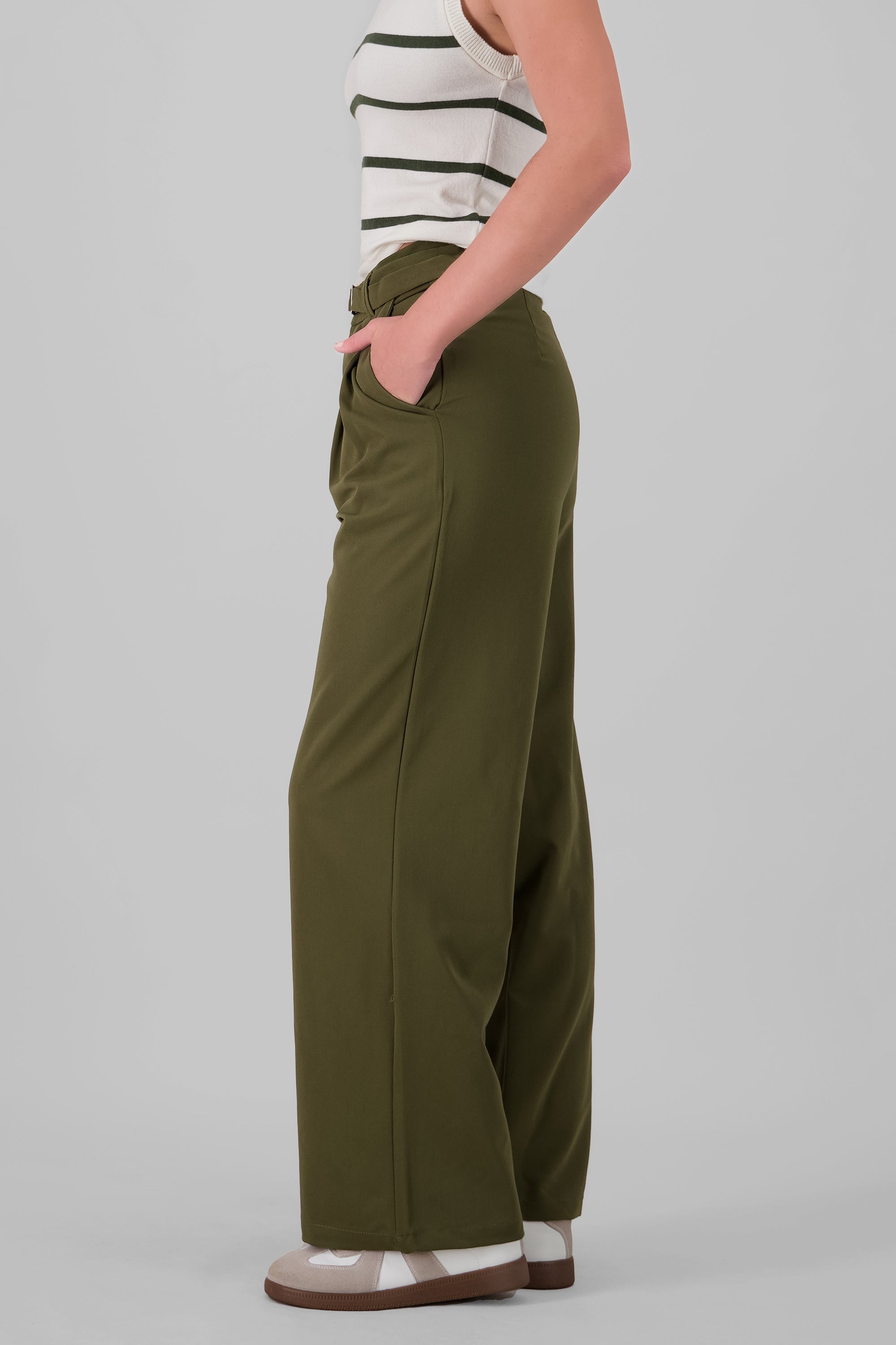 Wide Leg Pants OLIVE