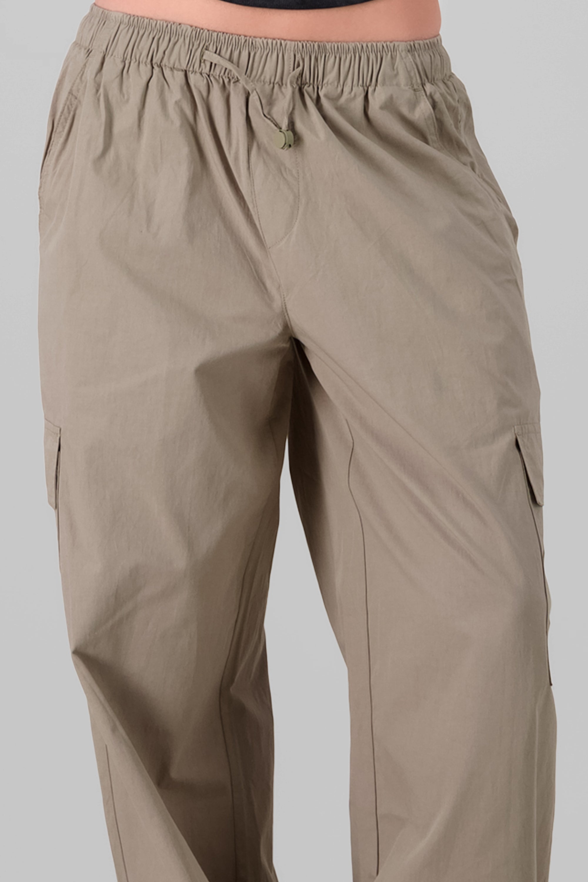 Parachute Pants With Cargo Pockets SAGE