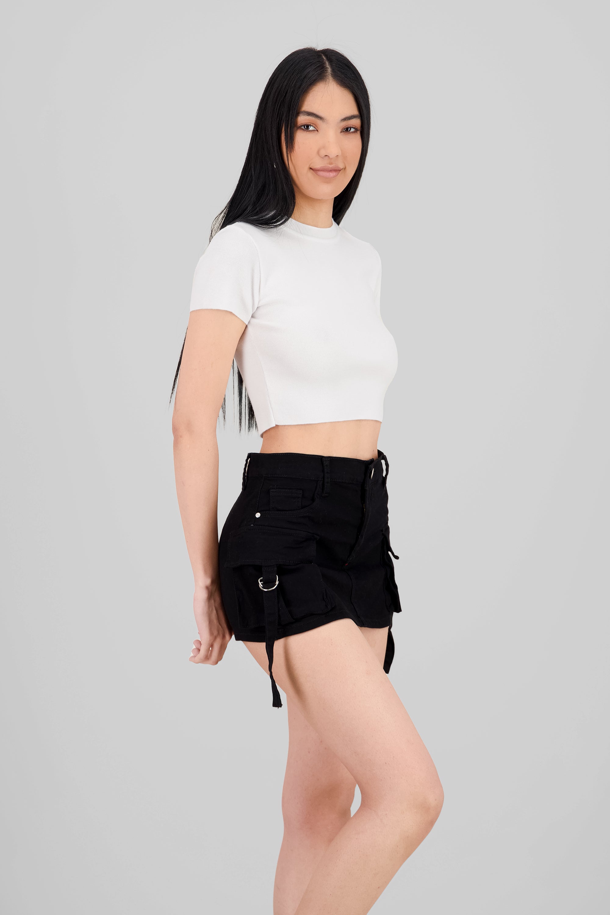 Knit Crop Top WHITE