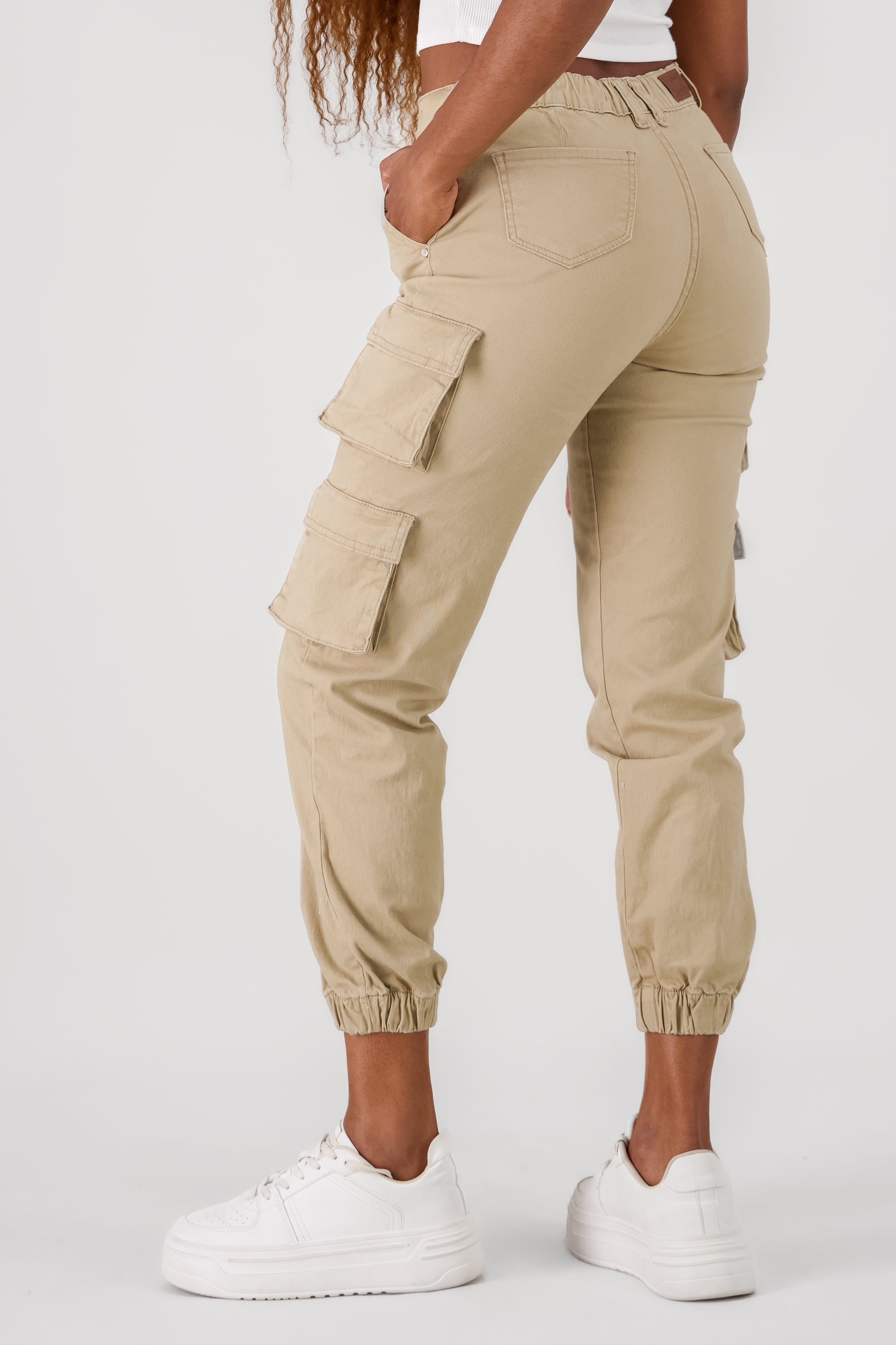 Solid Cargo Jeans KHAKI