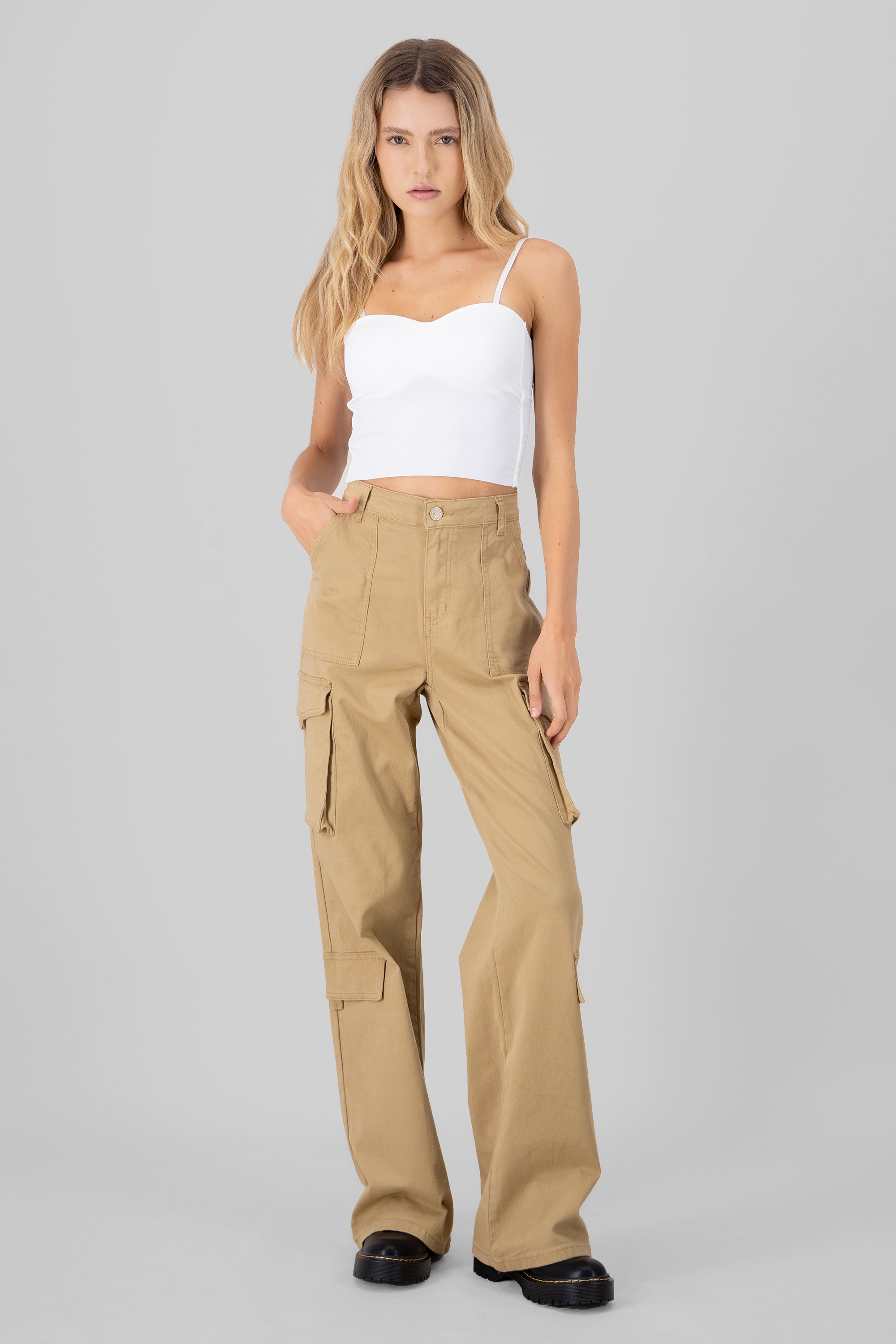 Straight Cargo Pants KHAKI