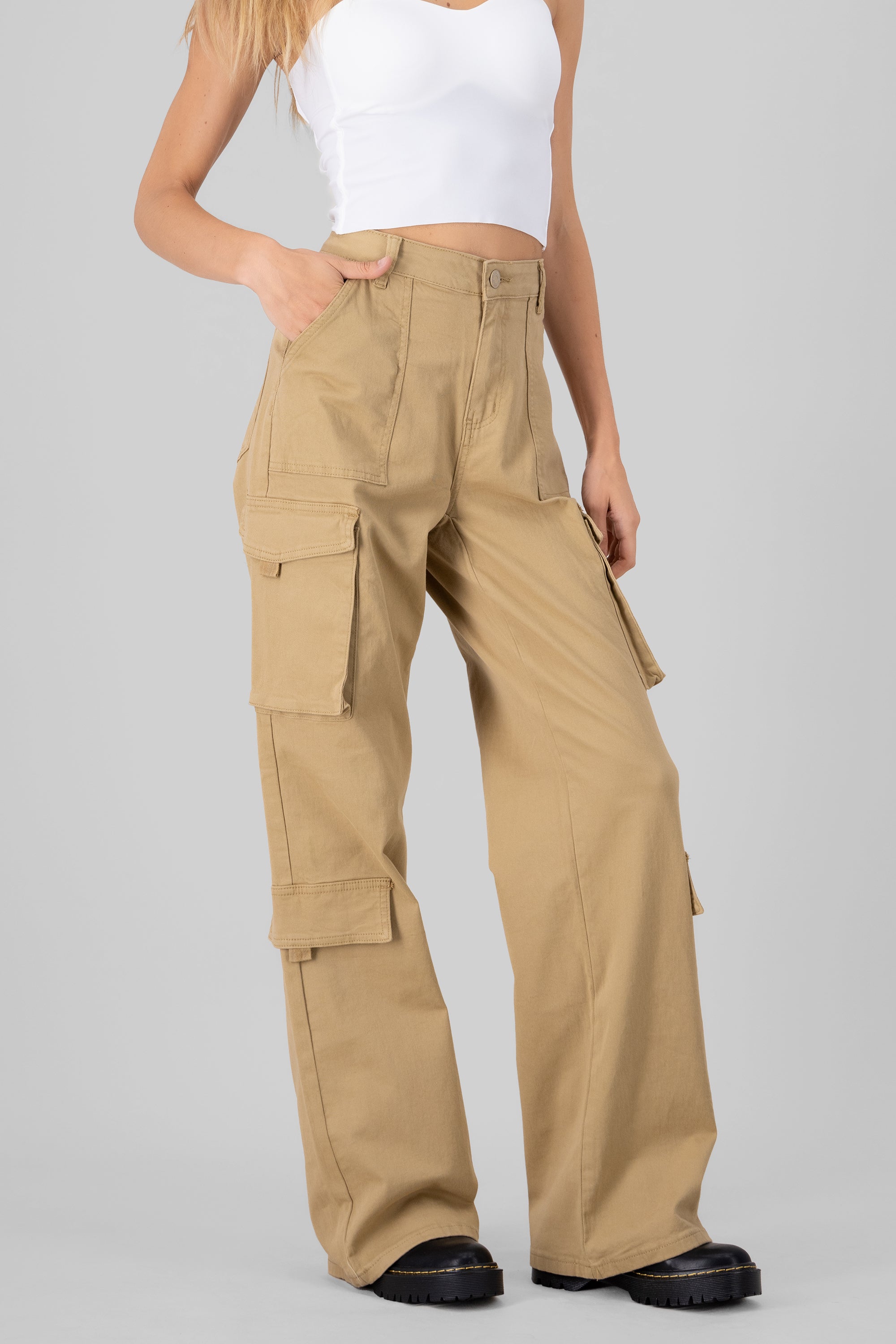 Straight Cargo Pants KHAKI