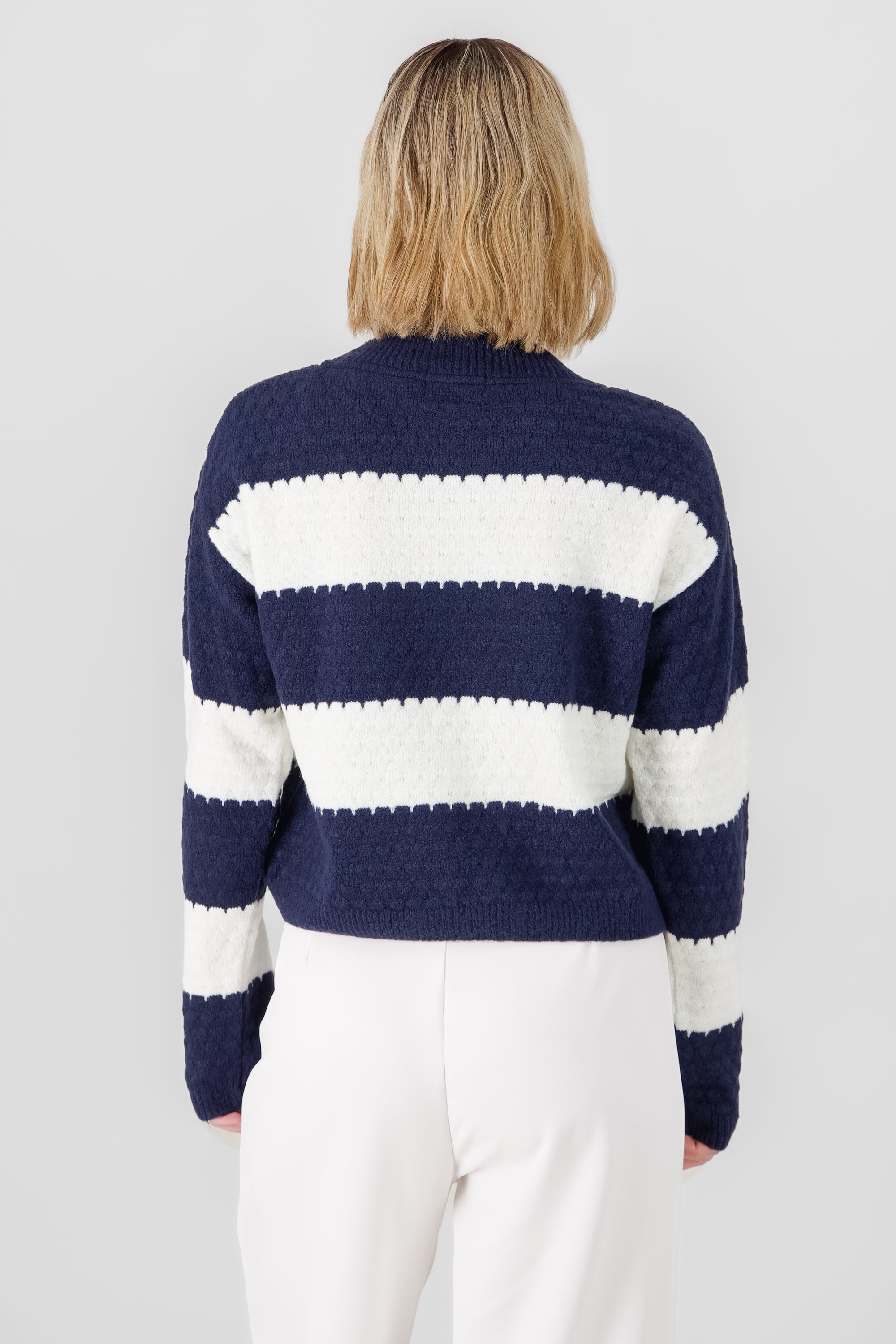 Color Block Sweater NAVY COMBO