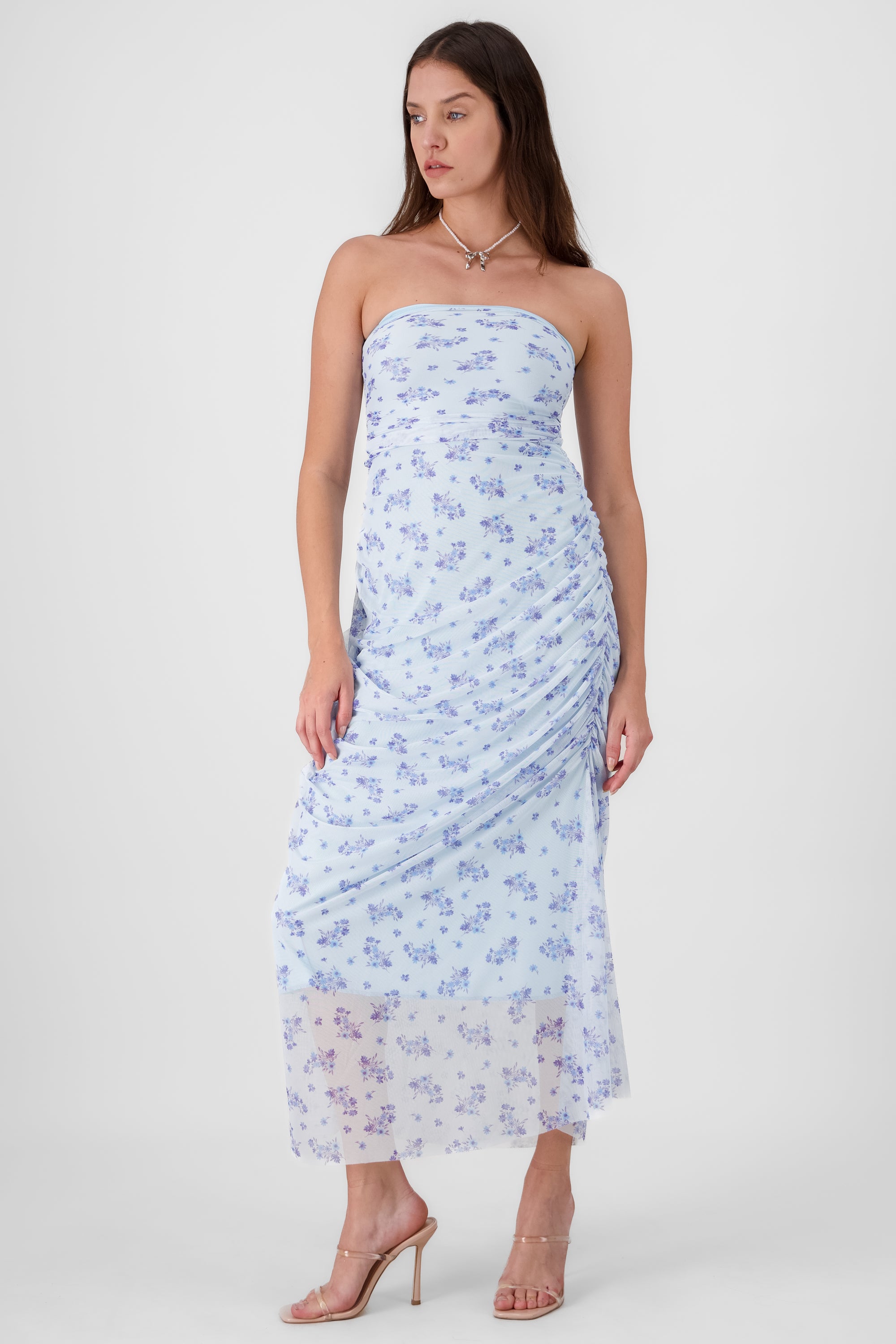 Draped Maxi Dress SKY BLUE