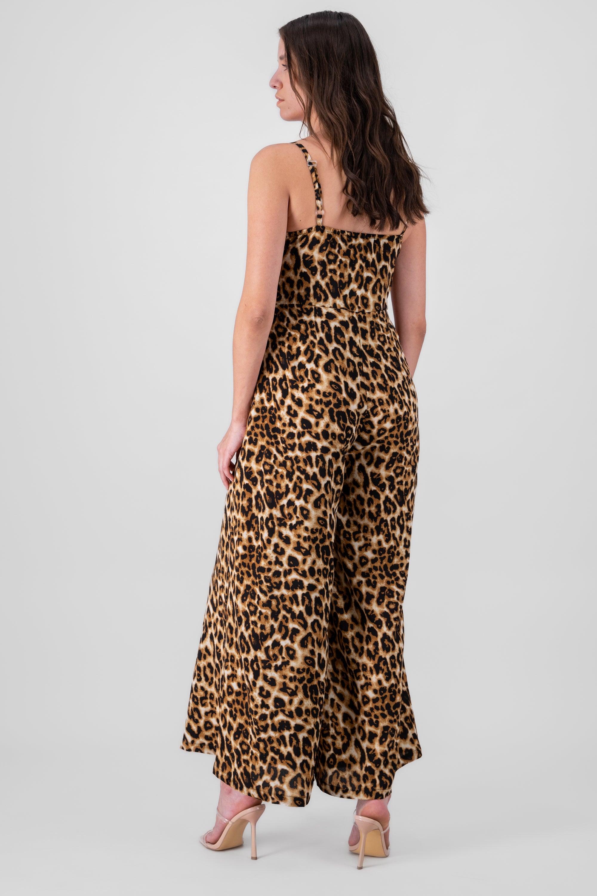 Animal Print Jumpsuit BLACK COMBO