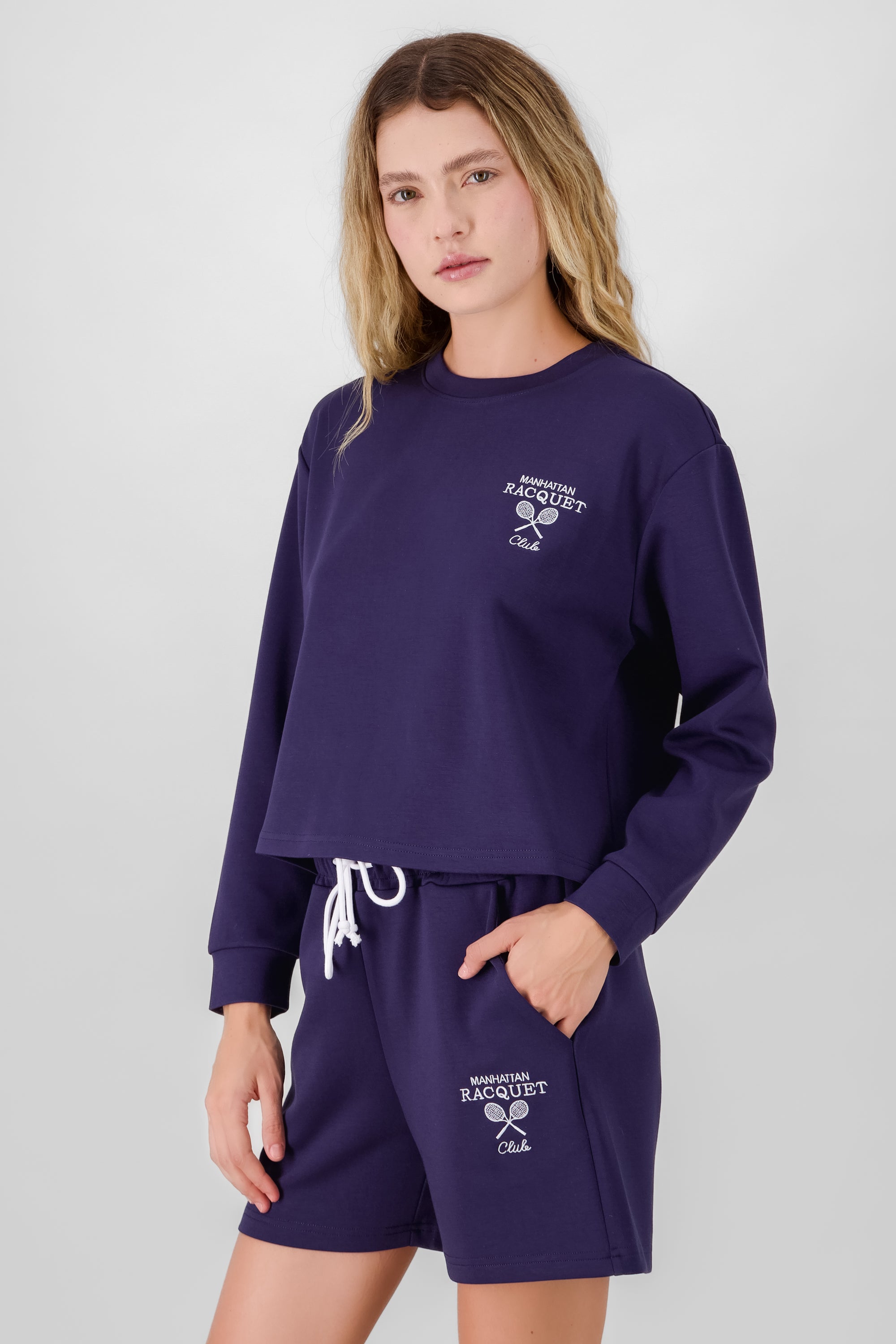 Embroidered Manhattan Sweatshirt NAVY COMBO