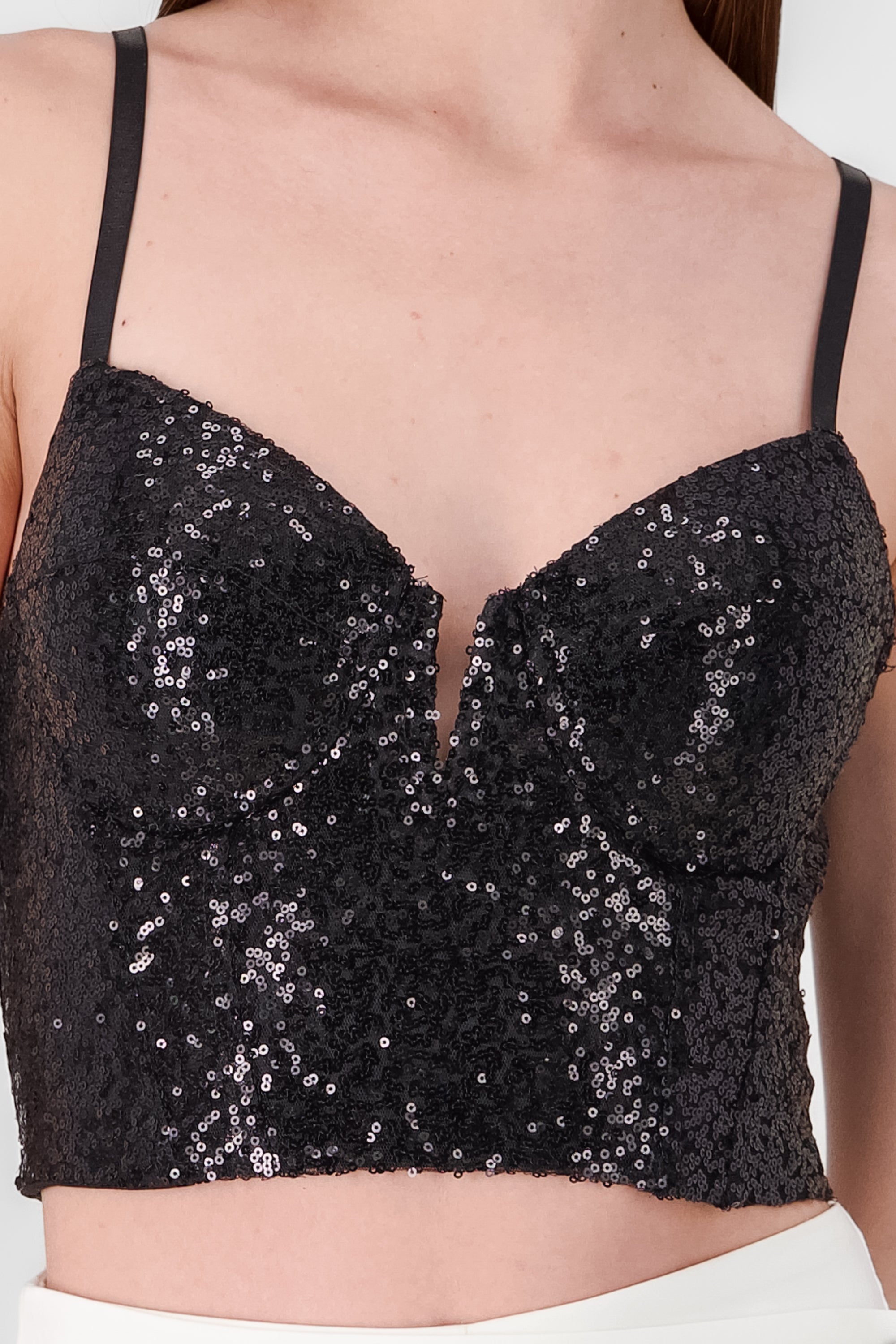 Sequin Corset BLACK