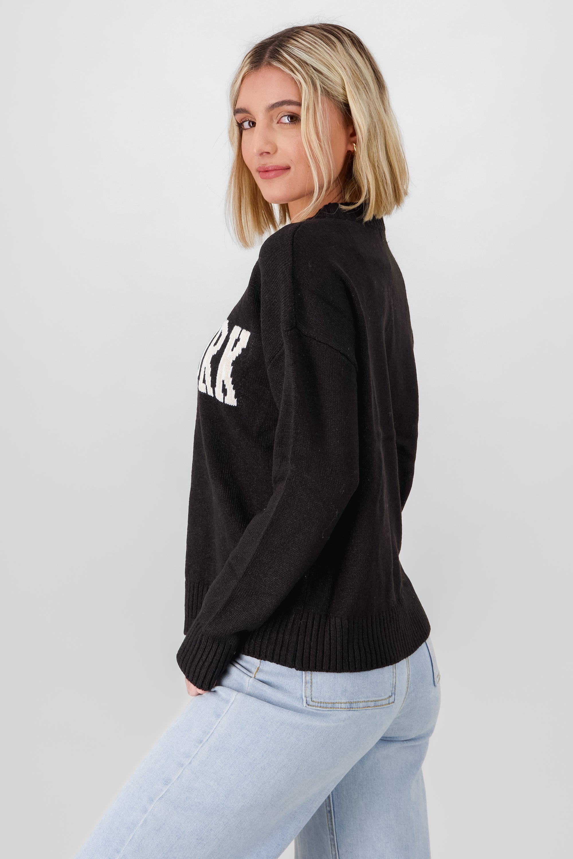 Long Sleeve New York Sweater BLACK