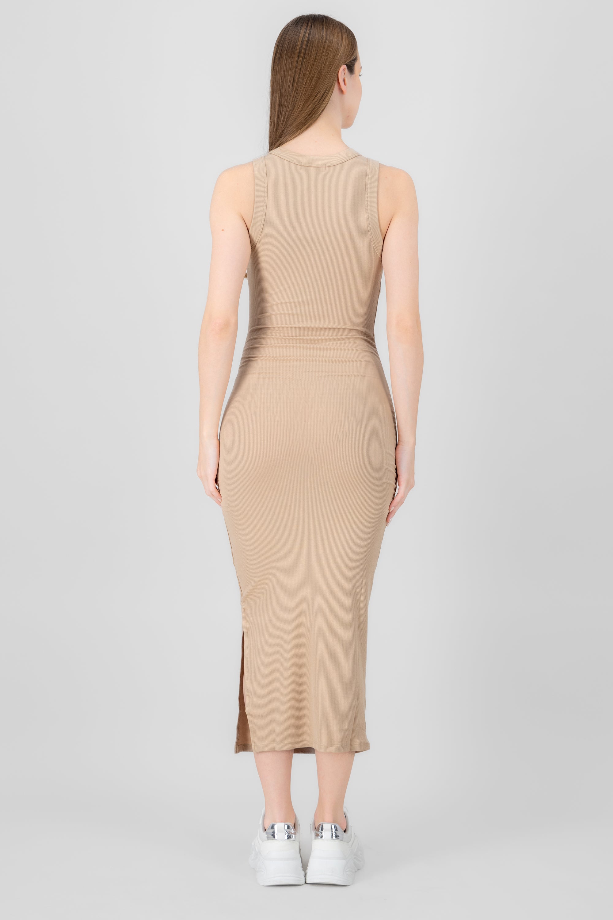 Ribbed Maxi Dress NUDE