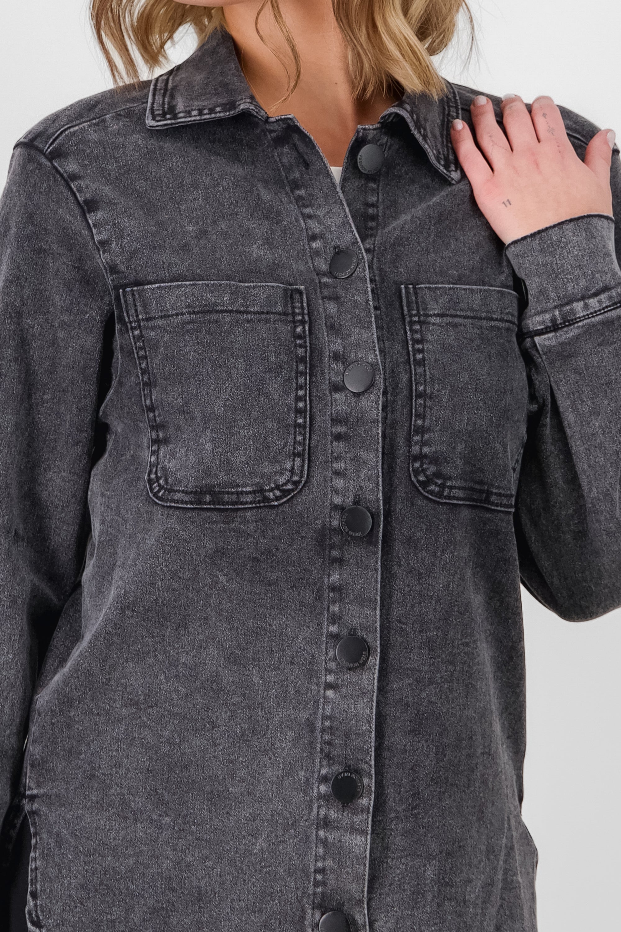 Denim Overshirt BLACK