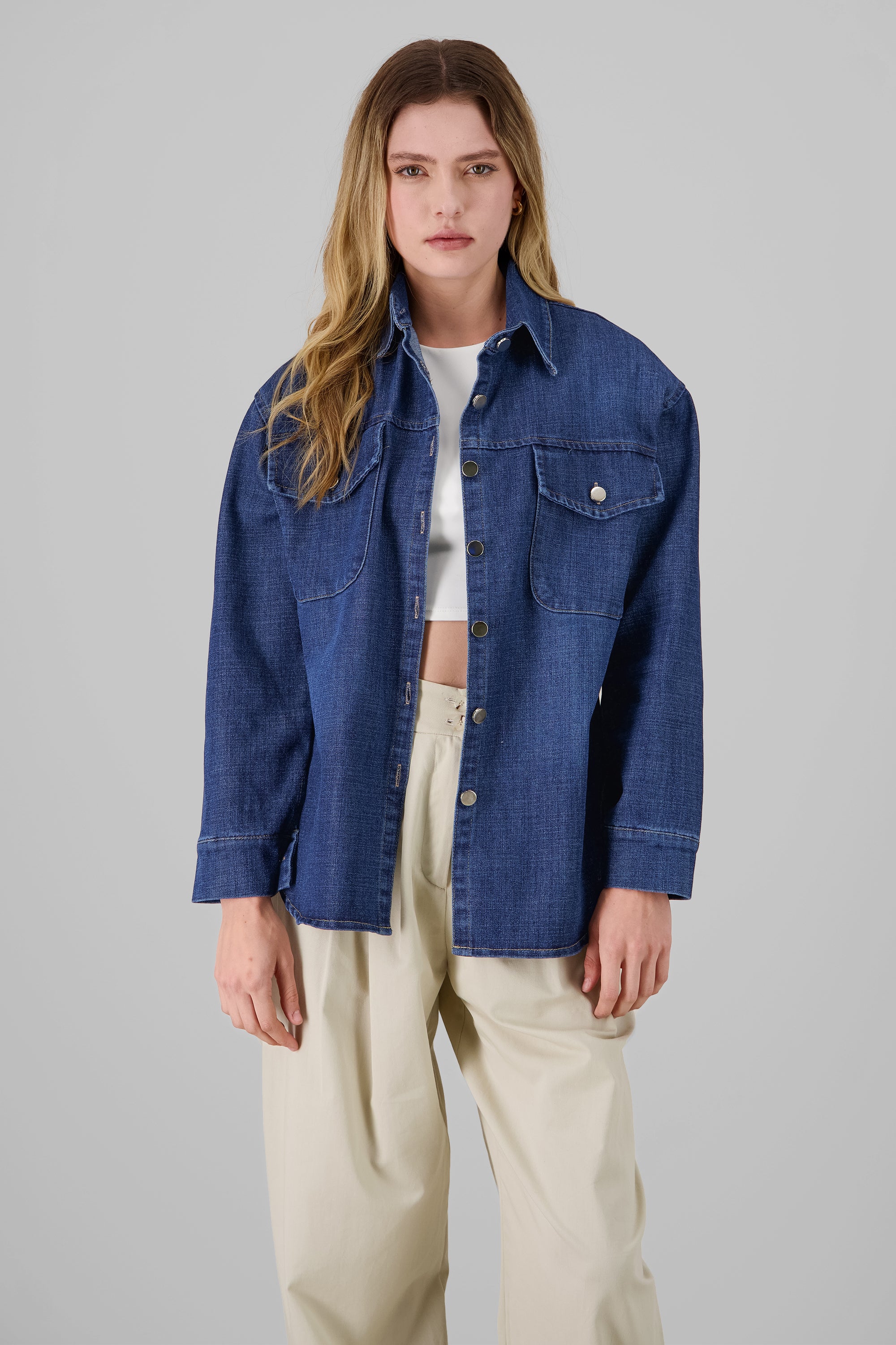 Denim Overshirt MEDIUM STONE