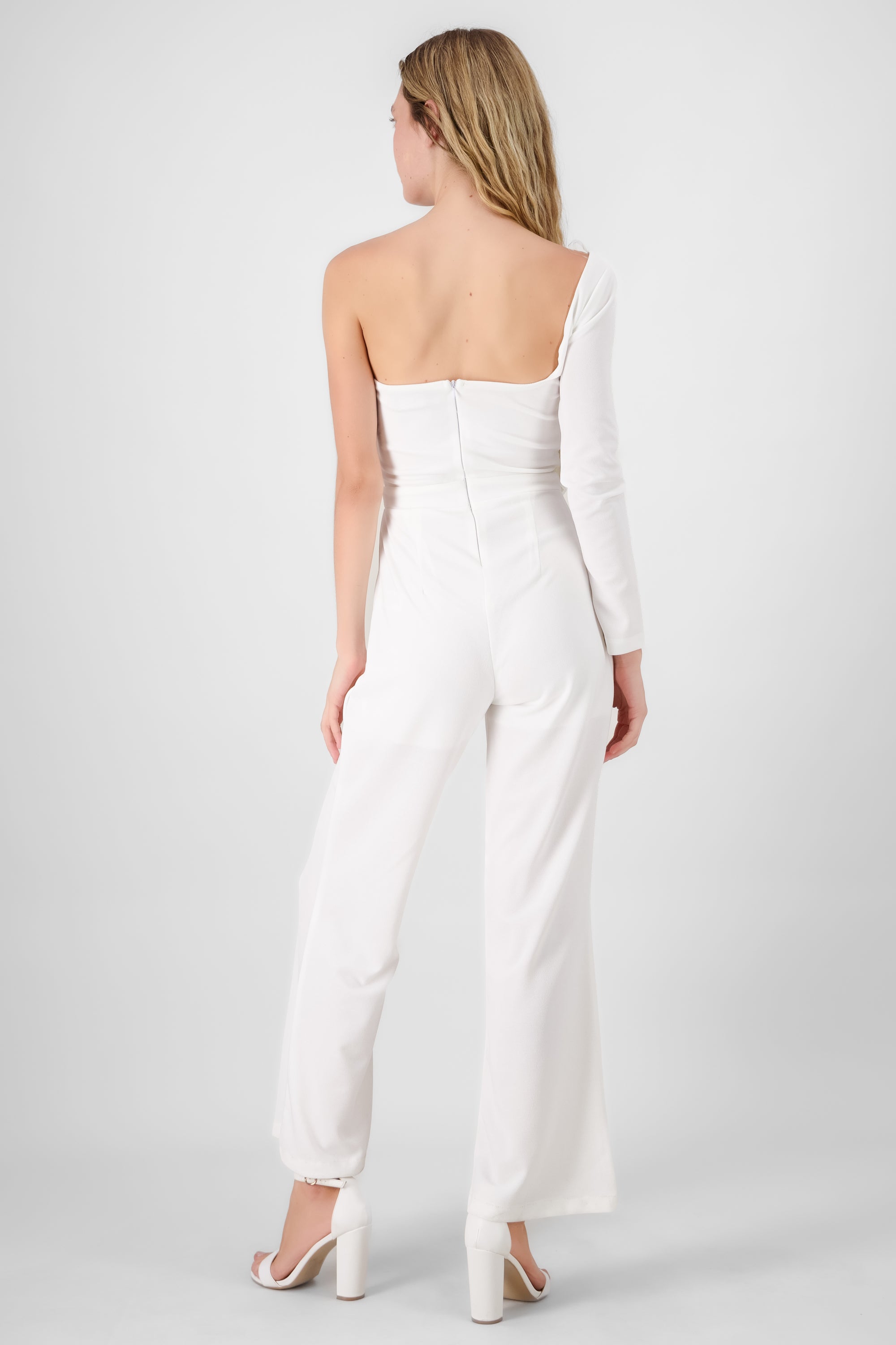 Bow Detail Jumpsuit WHITE