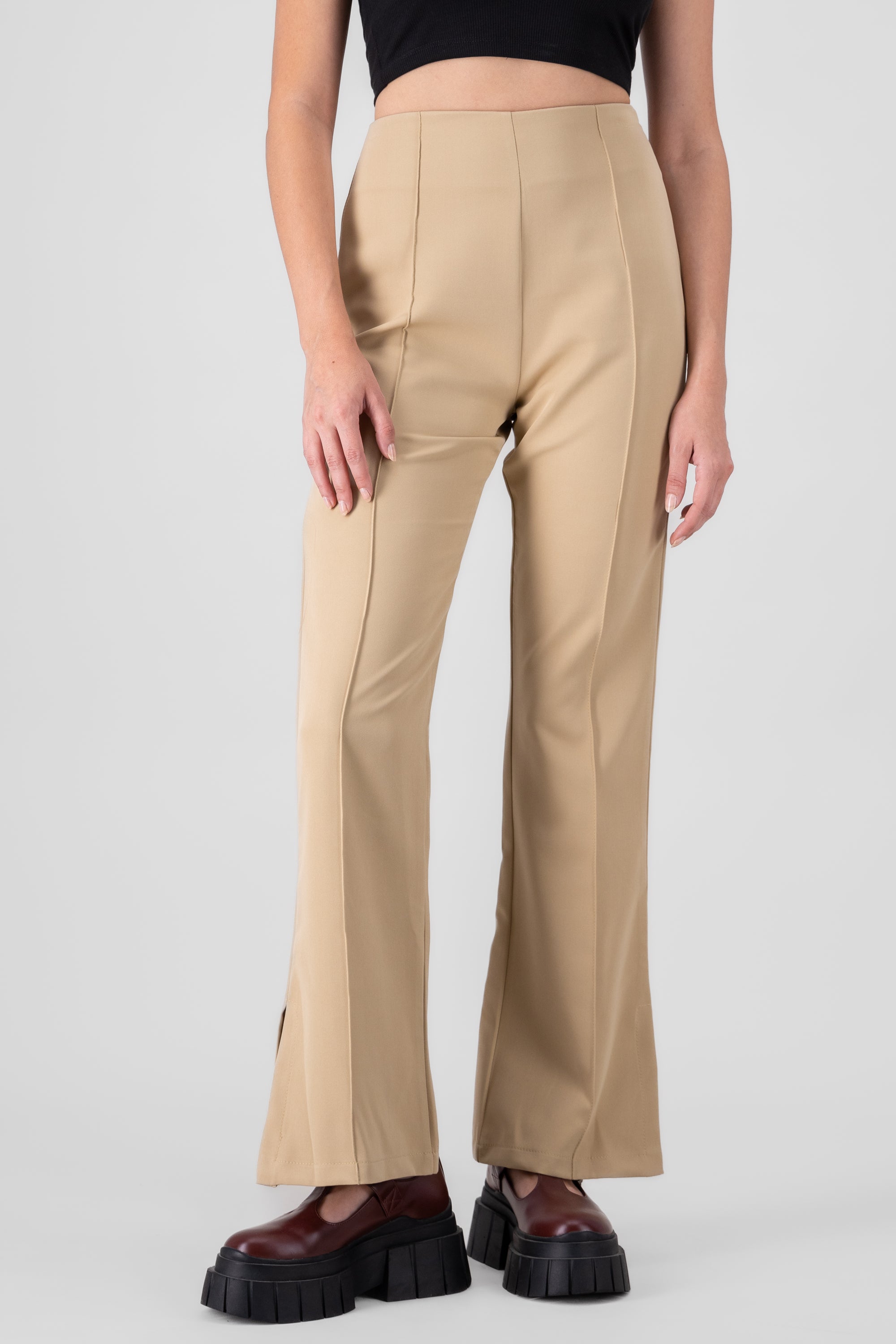 Solid Flared Pants SAND