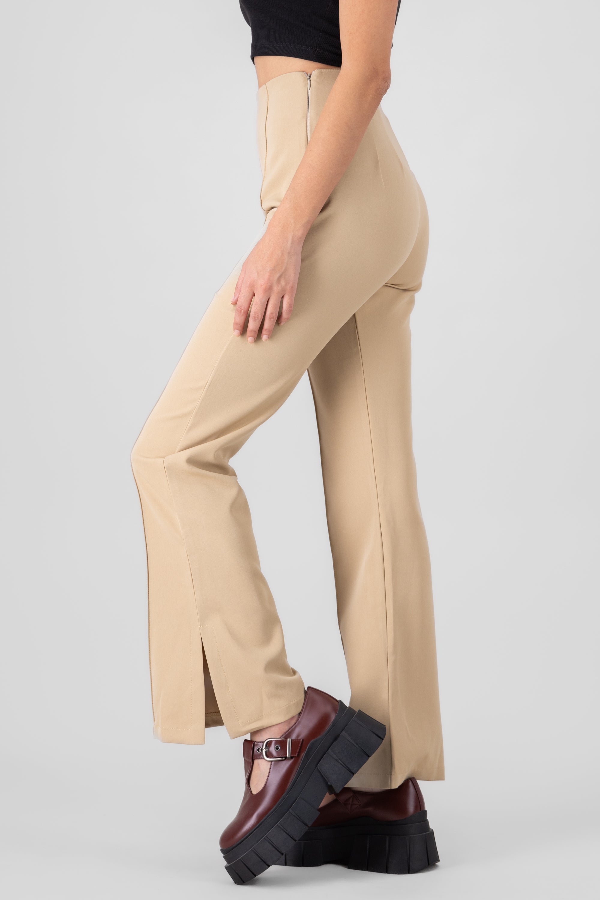 Solid Flared Pants SAND