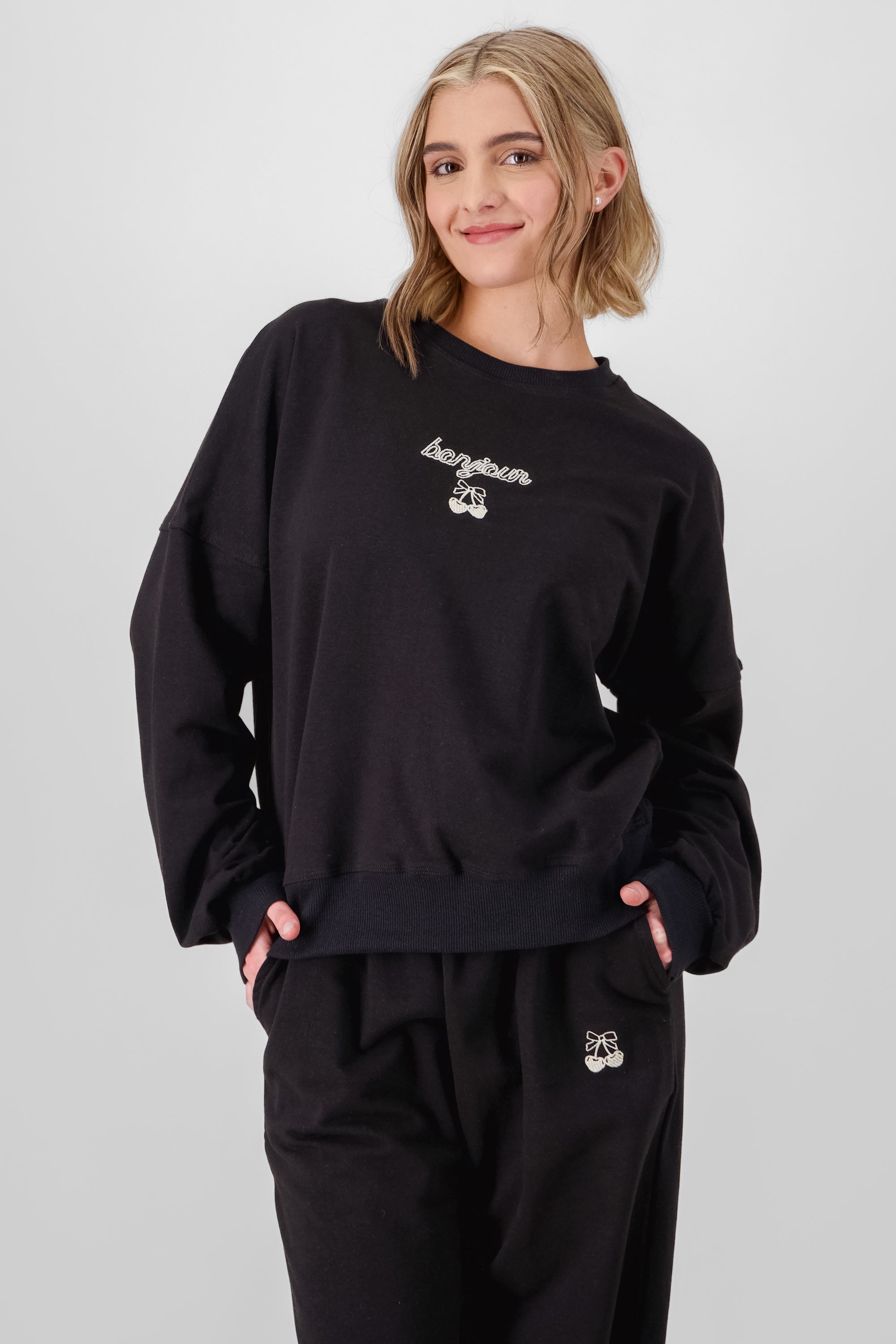 Cherry Sweatshirt BLACK