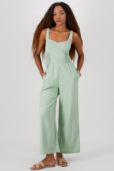 Solid Jumpsuit LIGHT GREEN