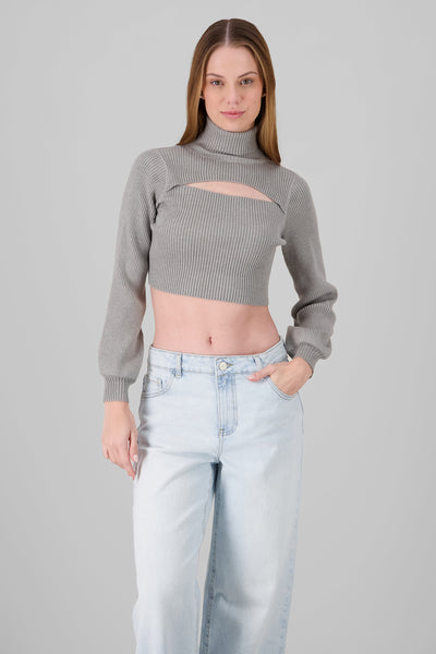 High Neck Sweater GRAY