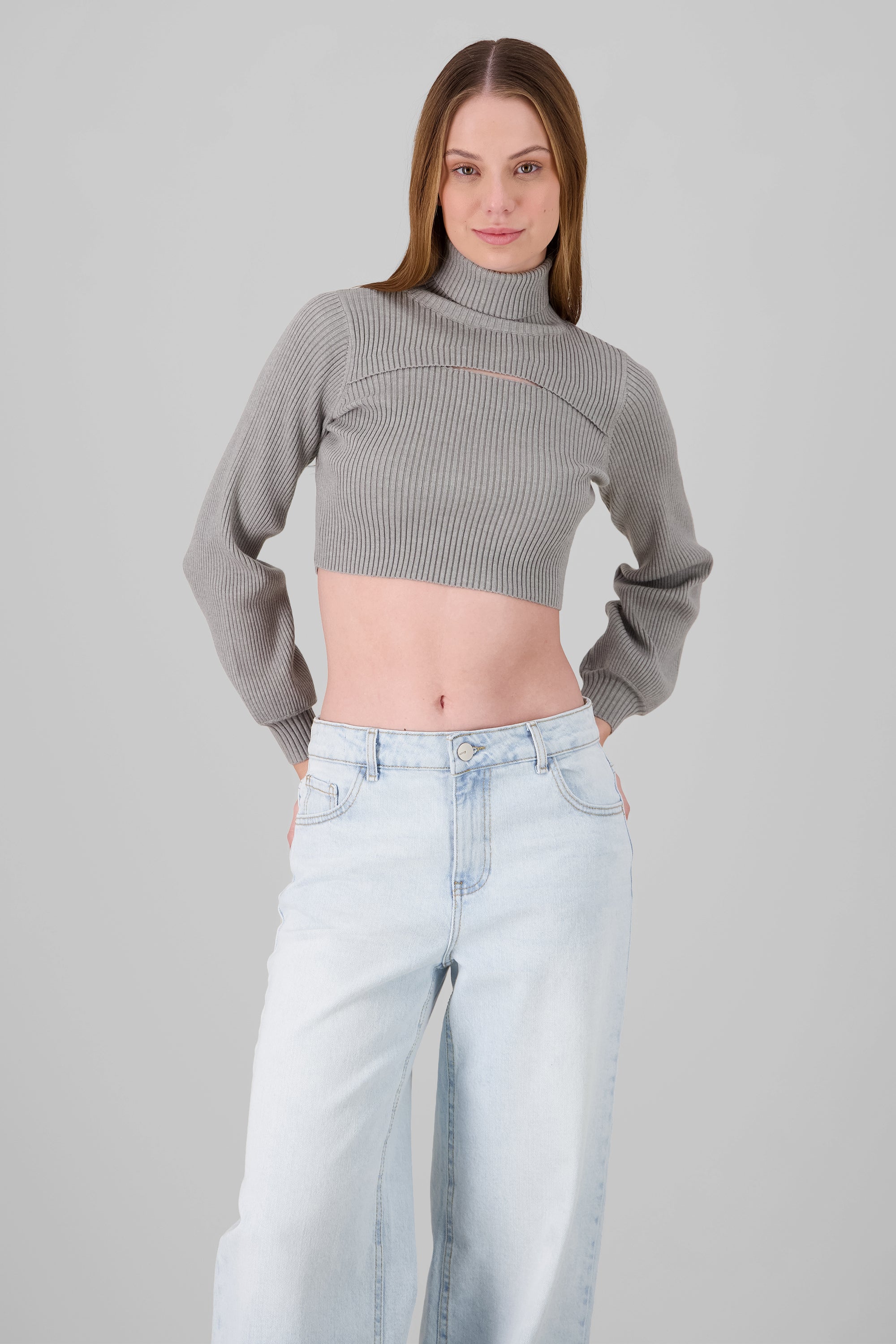 High Neck Sweater GRAY