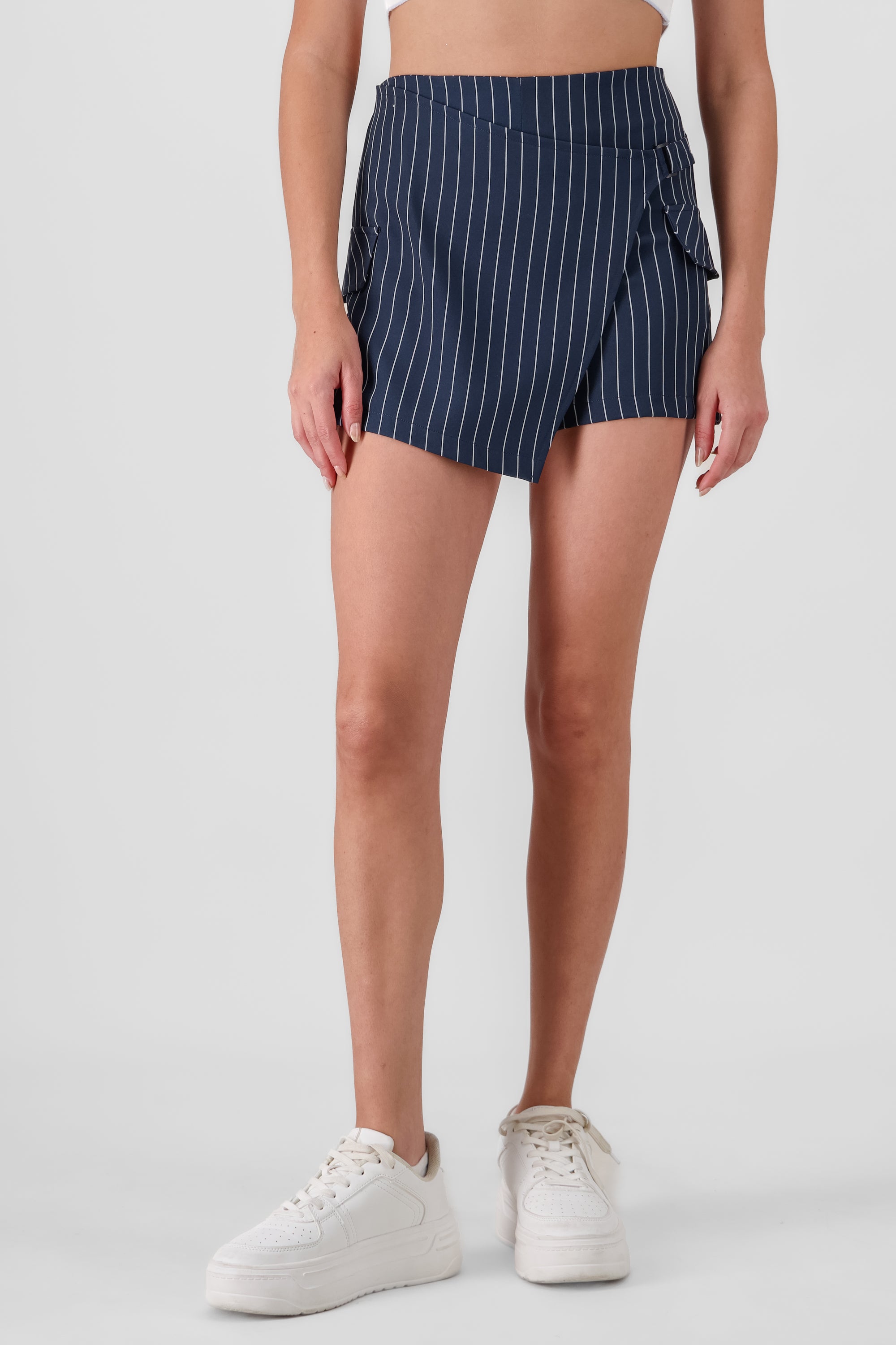 Crossover Striped Skort NAVY COMBO