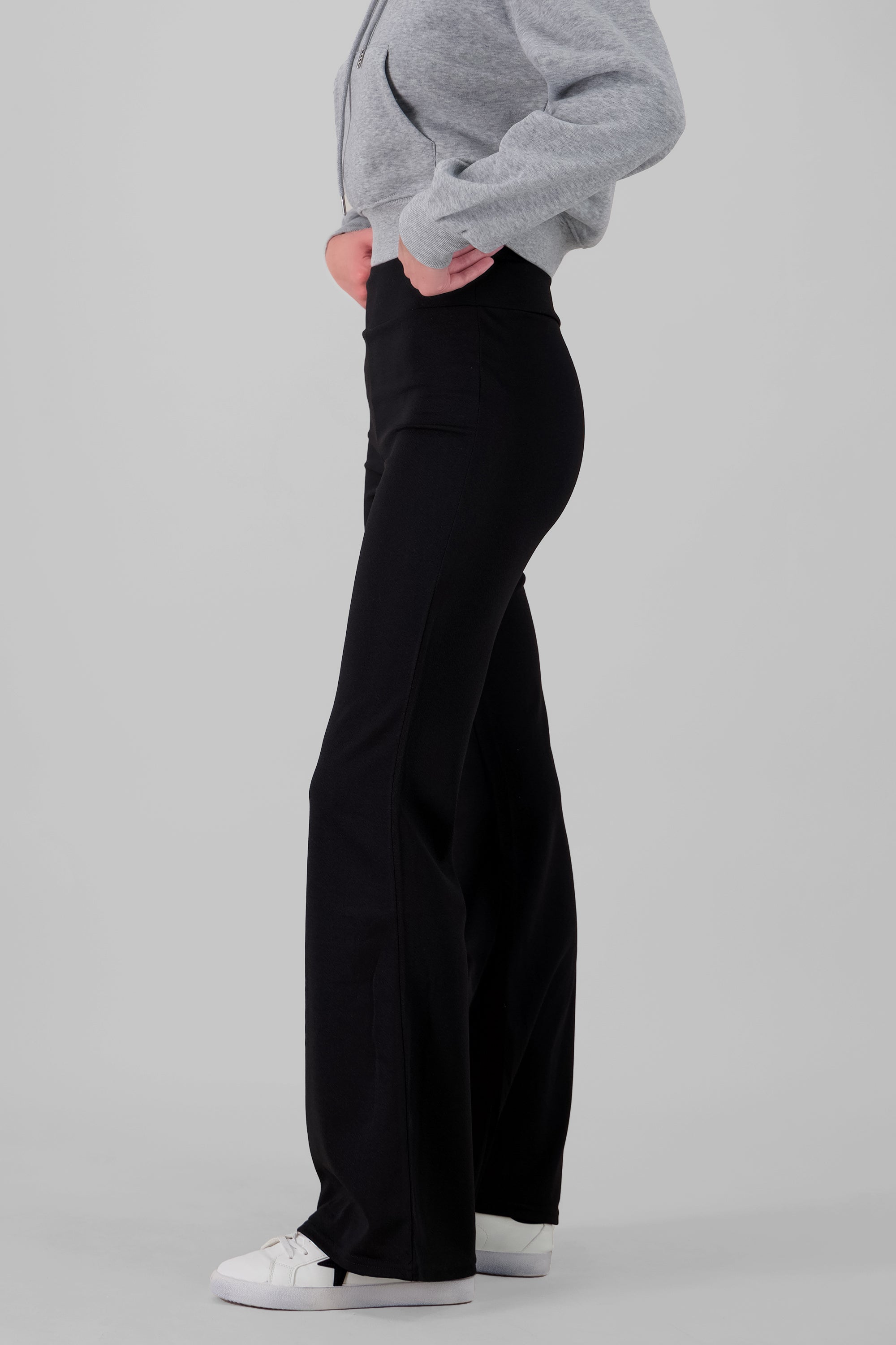 Solid Flared Pants BLACK