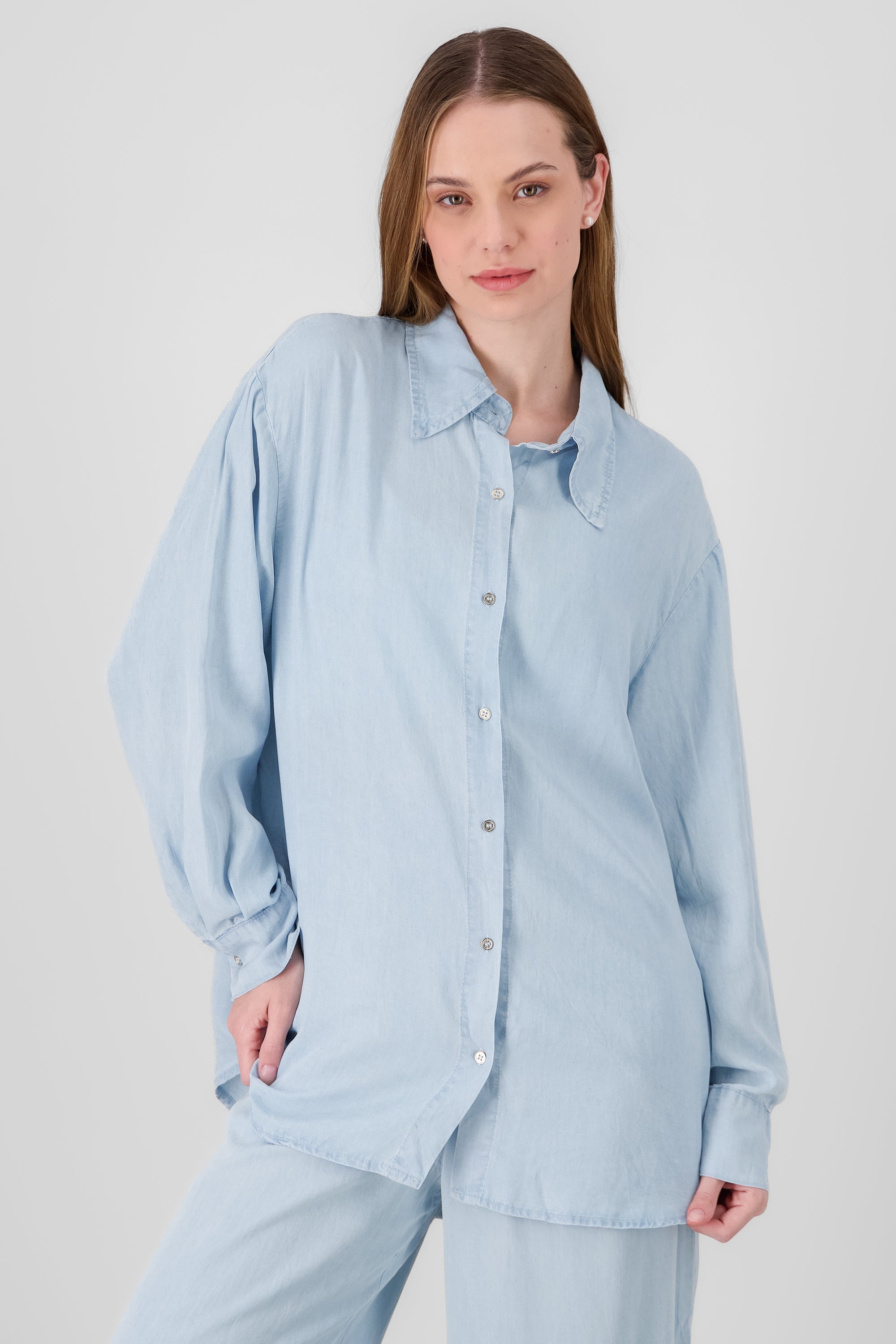 Denim Oversized Shirt LIGHT WASH