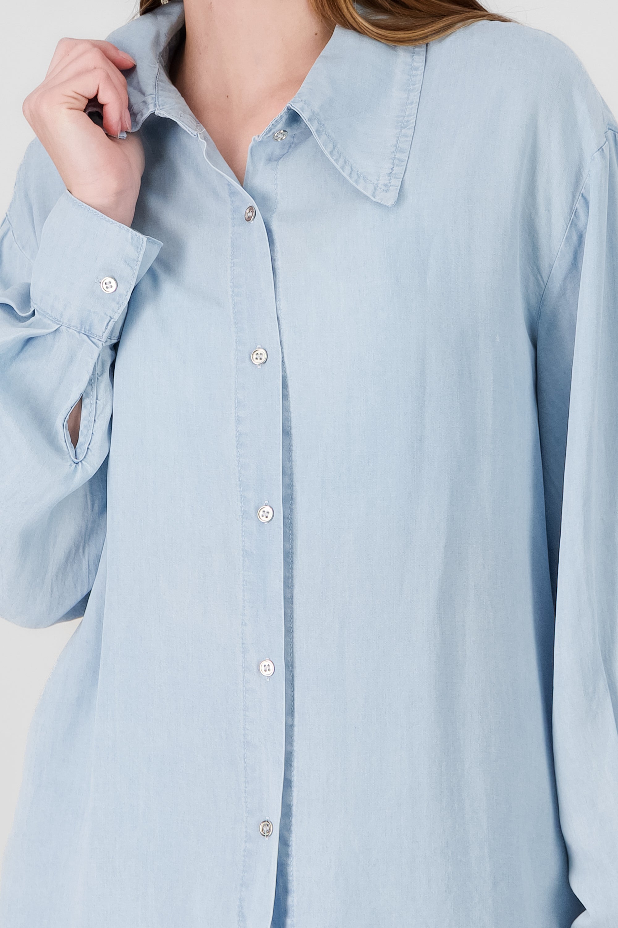 Denim Oversized Shirt LIGHT WASH