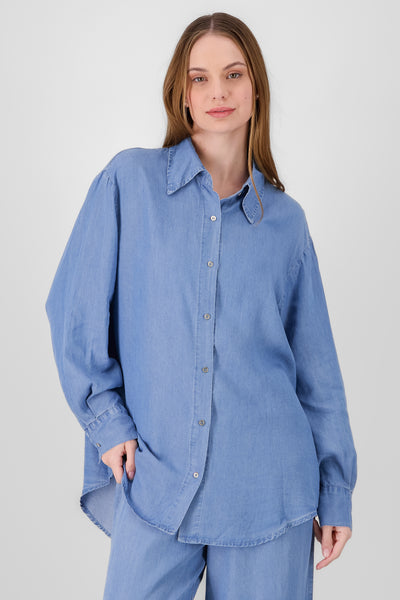 Denim Oversized Shirt MEDIUM WASH