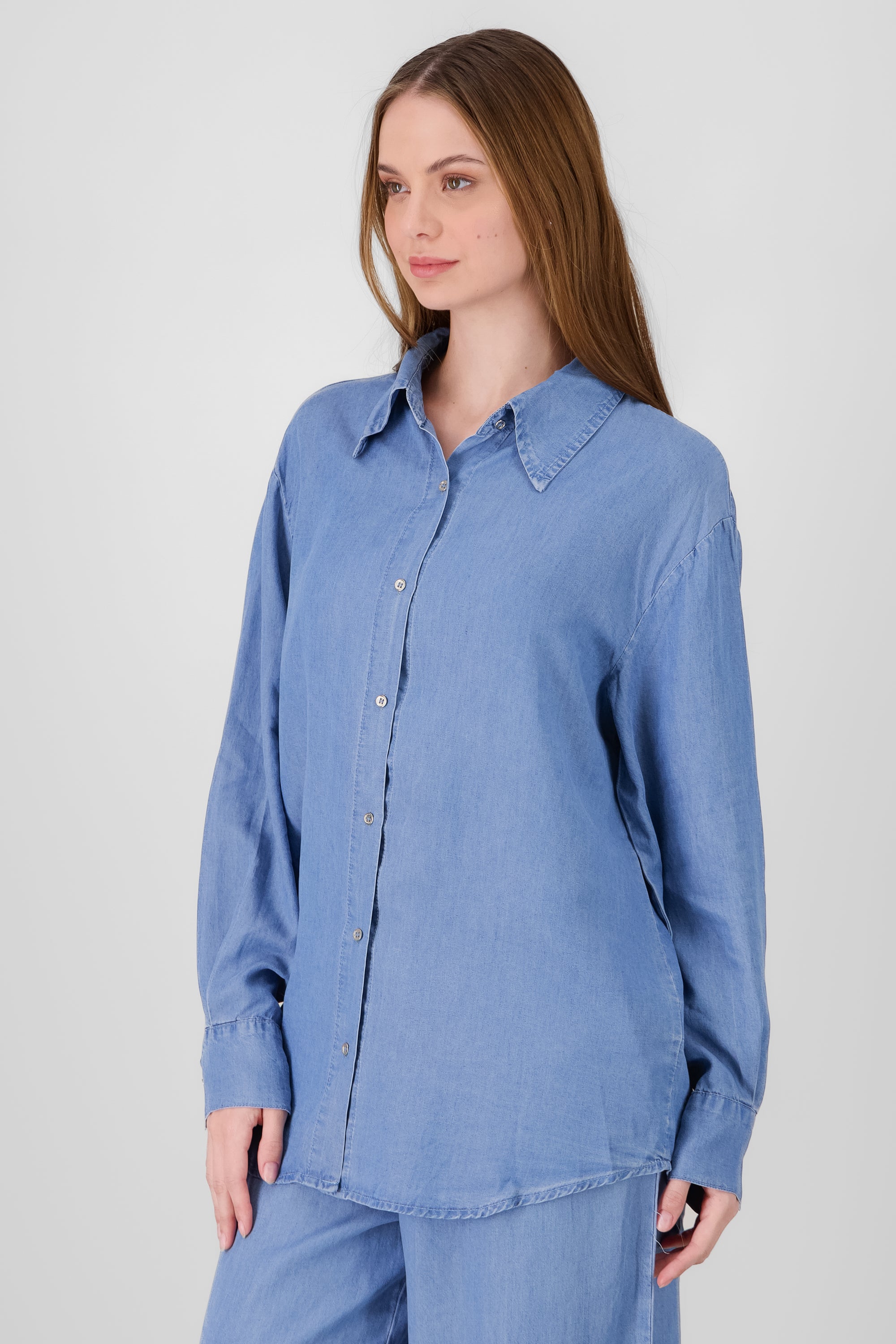 Denim Oversized Shirt MEDIUM WASH