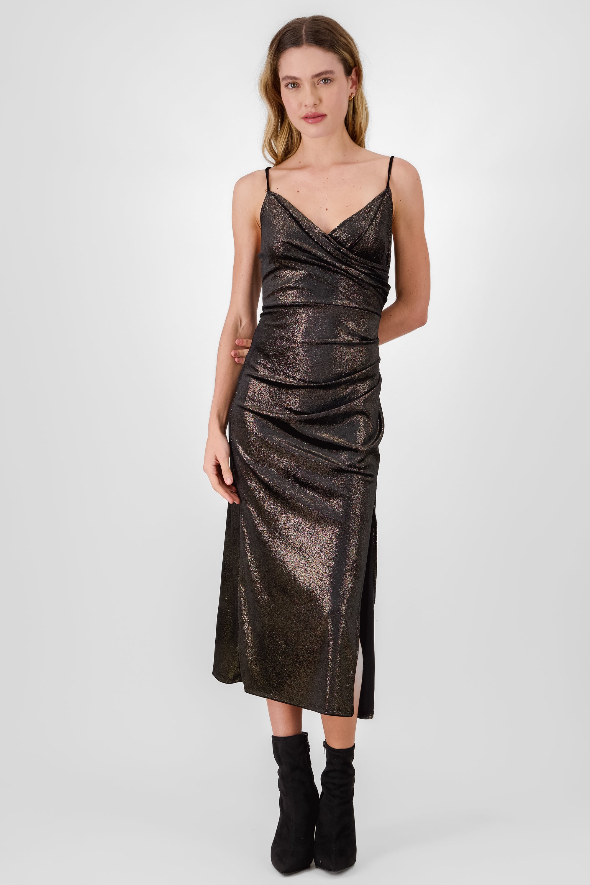 Midi Velvet Dress BLACK