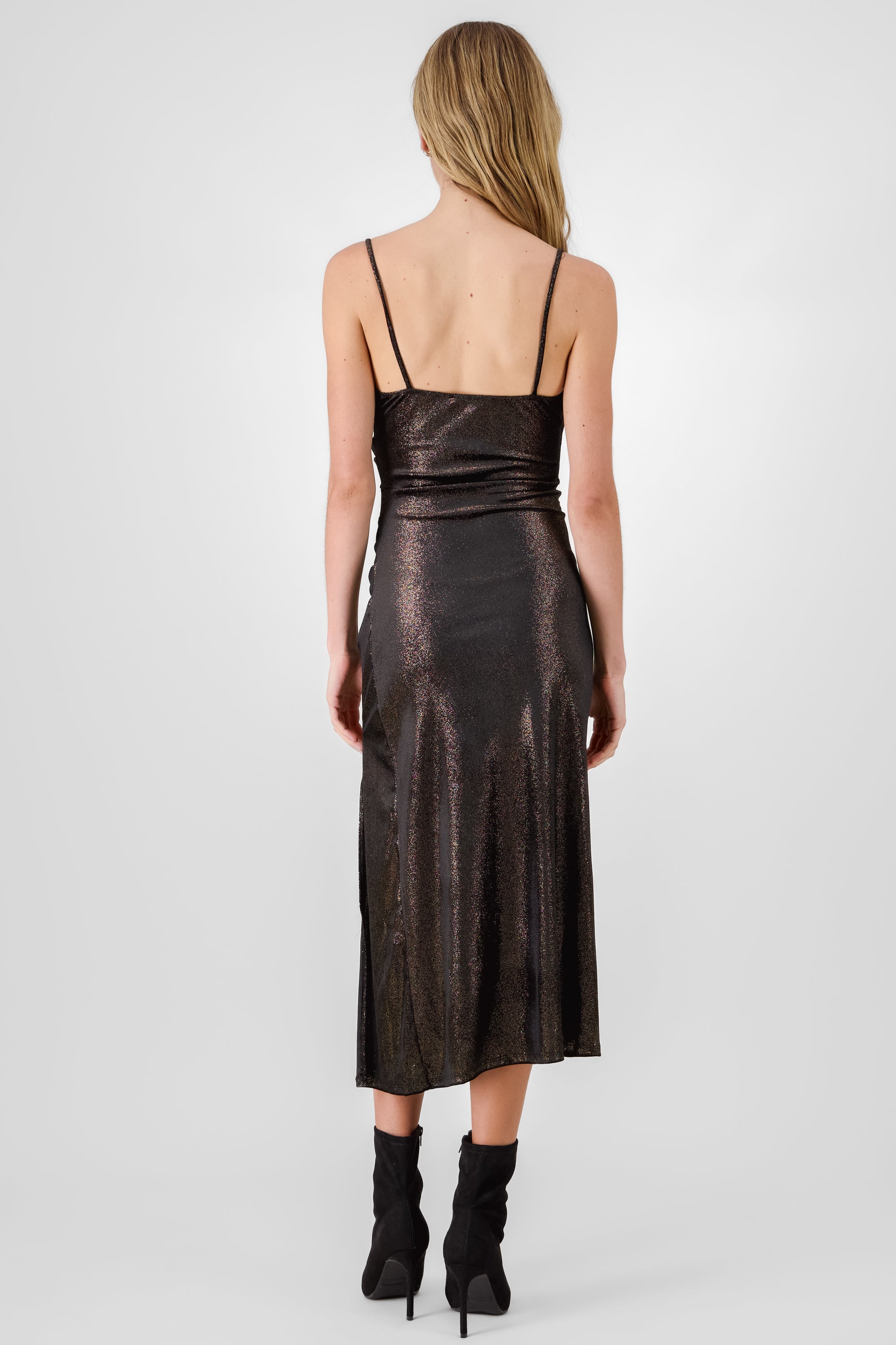 Midi Velvet Dress BLACK