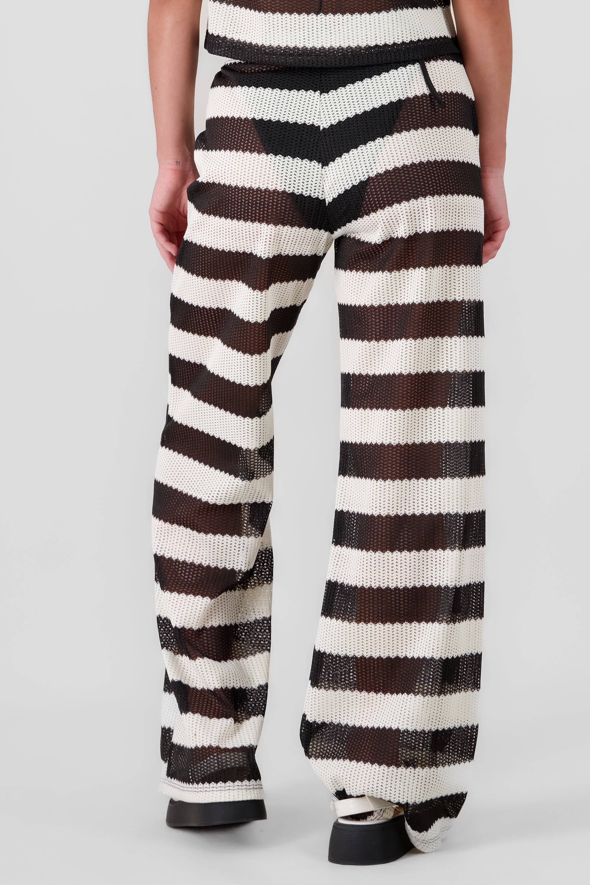 Striped Knit Pants BLACK COMBO