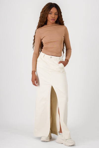 Maxi Denim Skirt SAND