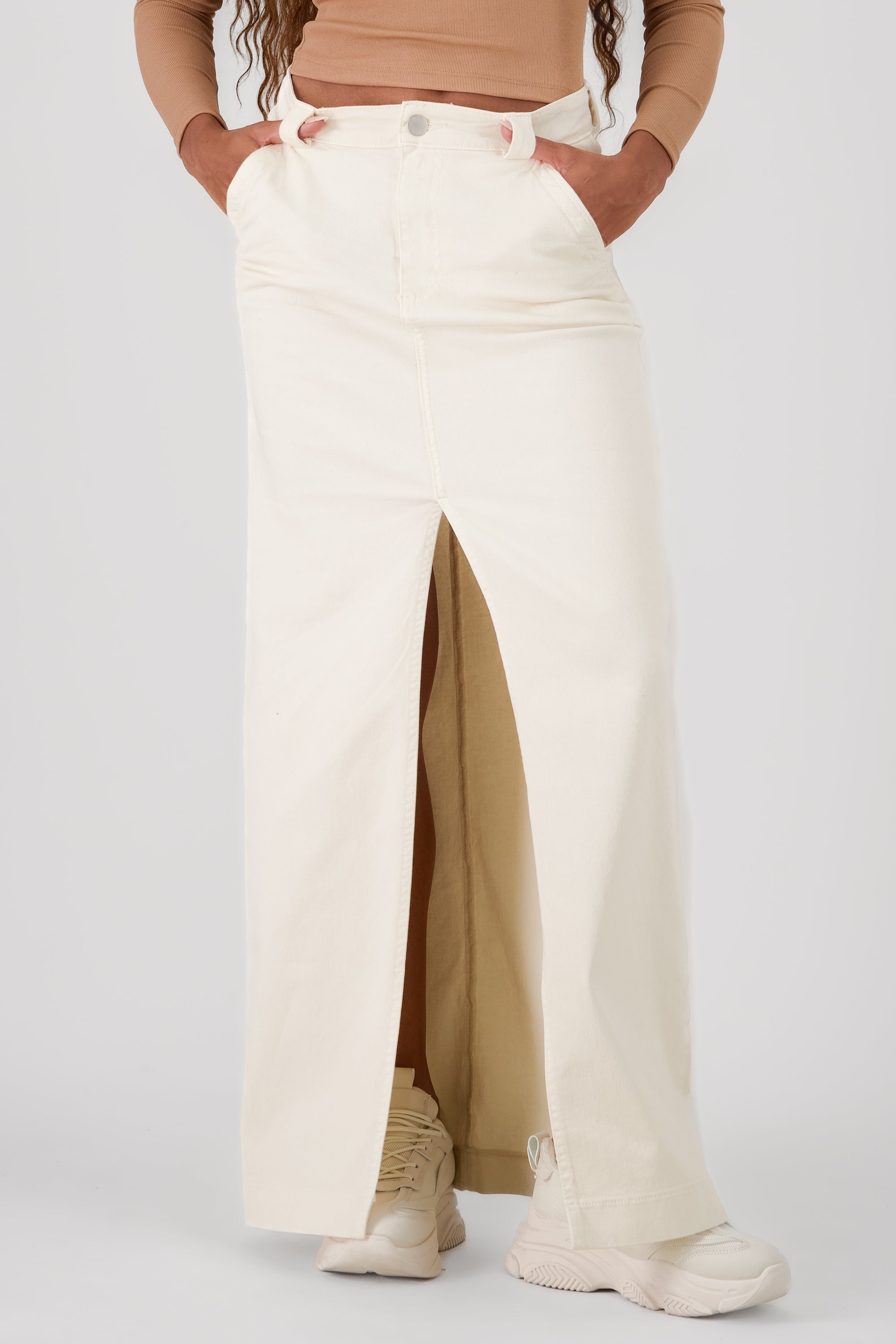 Maxi Denim Skirt SAND