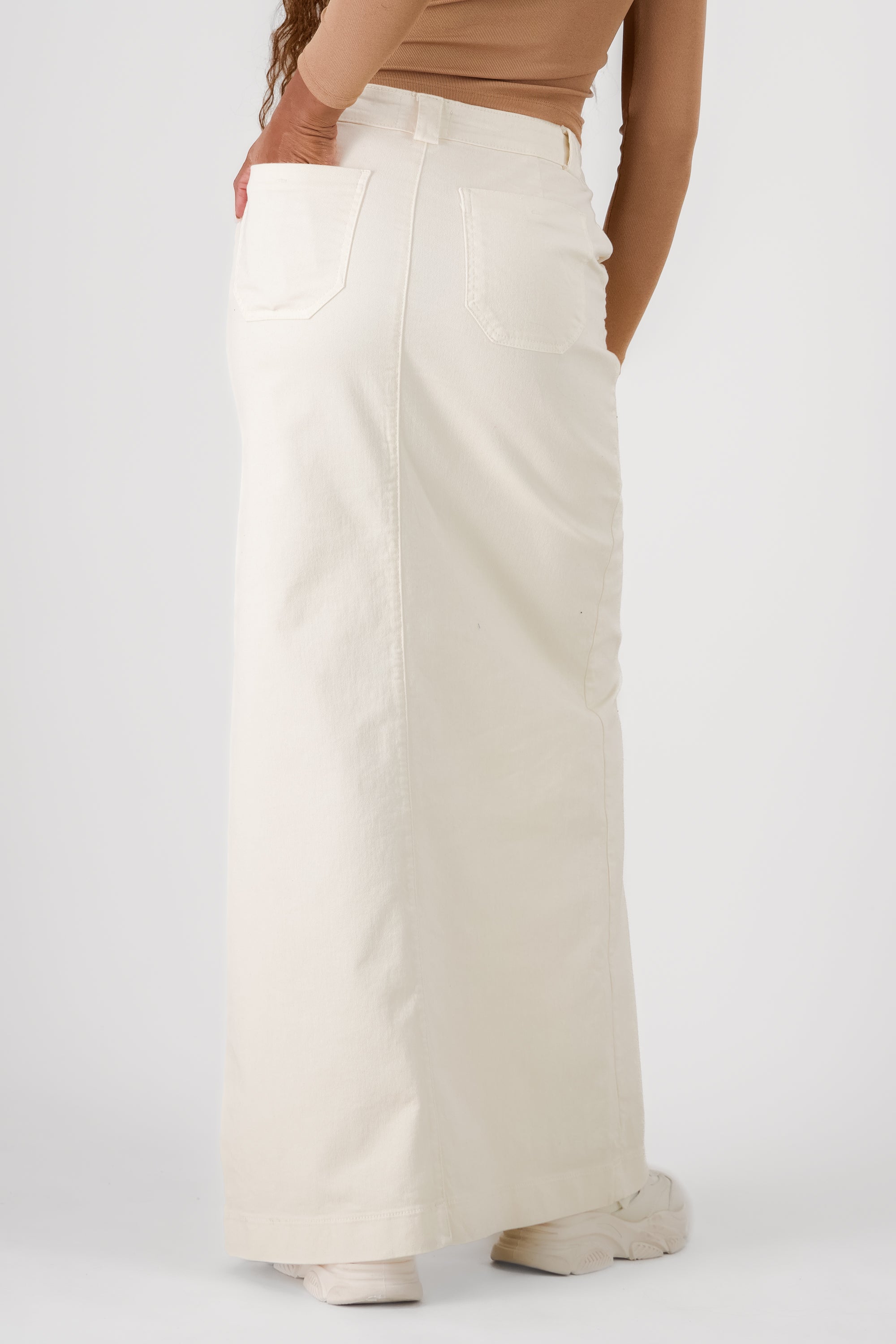 Maxi Denim Skirt SAND