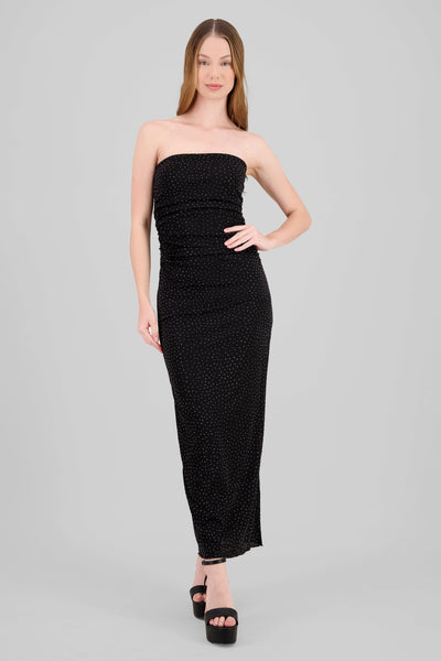 Strapless Sparkle Dress BLACK