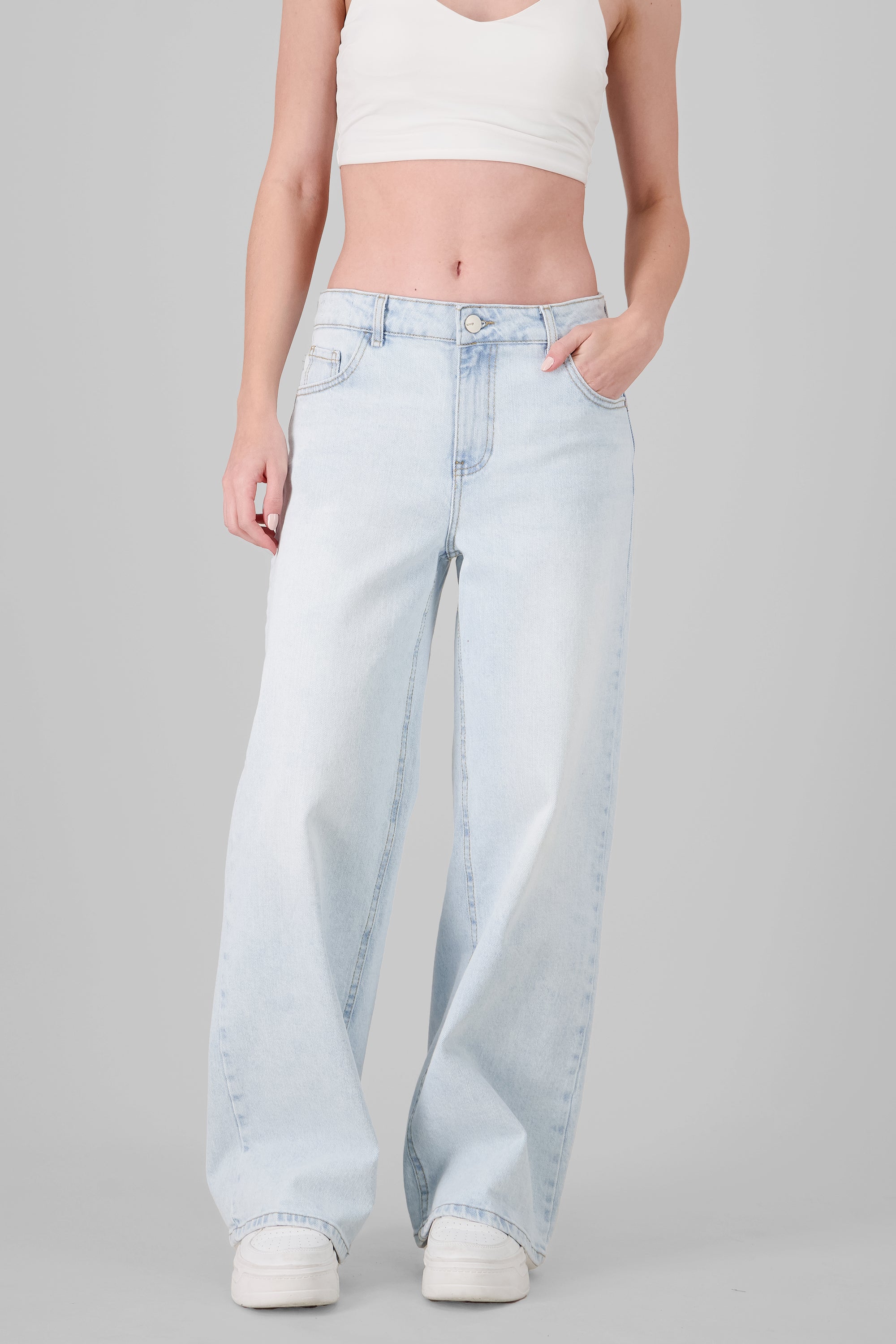 Wide leg Jeans SUPER BLEACHED