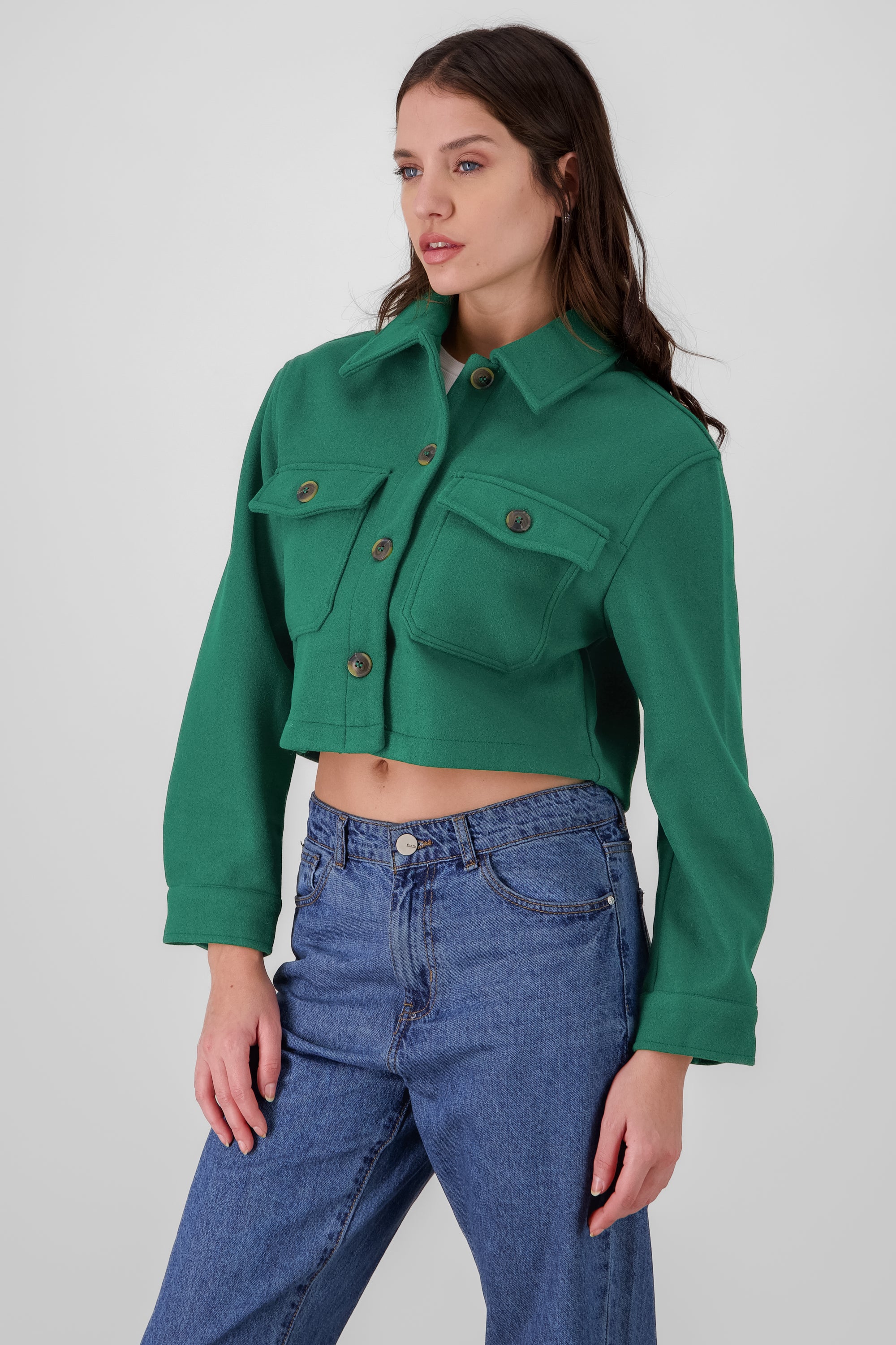 Soft Jacket With Pockets GREEN