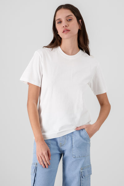 Essential Loose Fit Cotton T Shirt WHITE