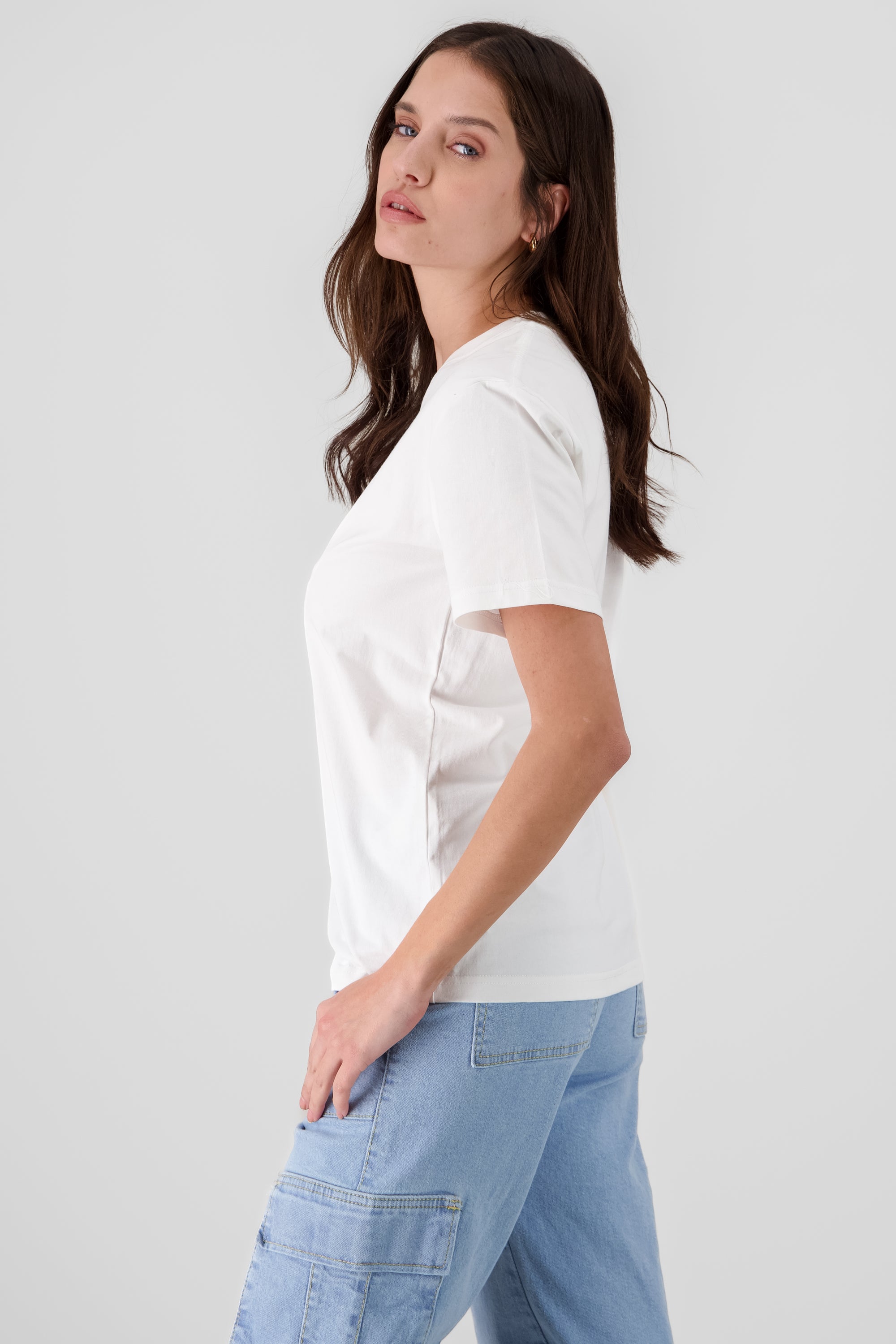 Essential Loose Fit Cotton T Shirt WHITE